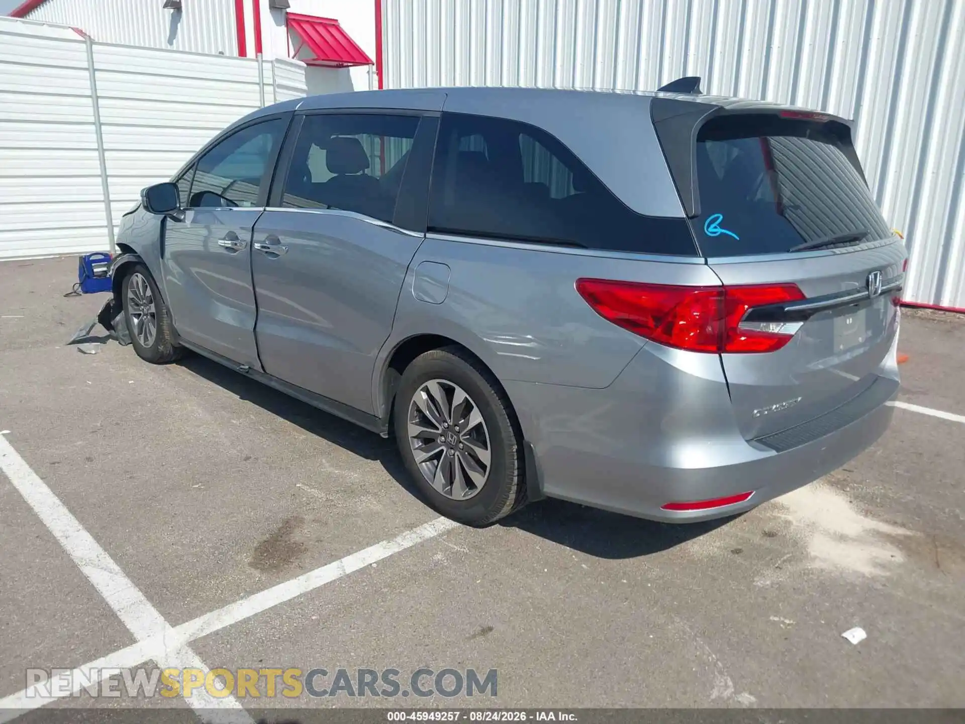 3 Фотография поврежденного автомобиля 5FNRL6H72NB000111 HONDA ODYSSEY 2022