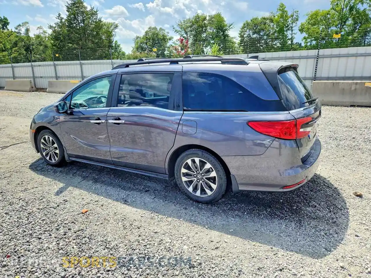 2 Фотография поврежденного автомобиля 5FNRL6H72NB036719 HONDA ODYSSEY 2022