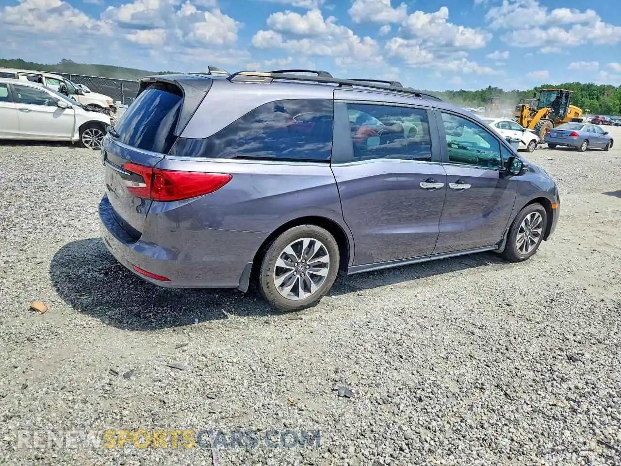 3 Фотография поврежденного автомобиля 5FNRL6H72NB036719 HONDA ODYSSEY 2022