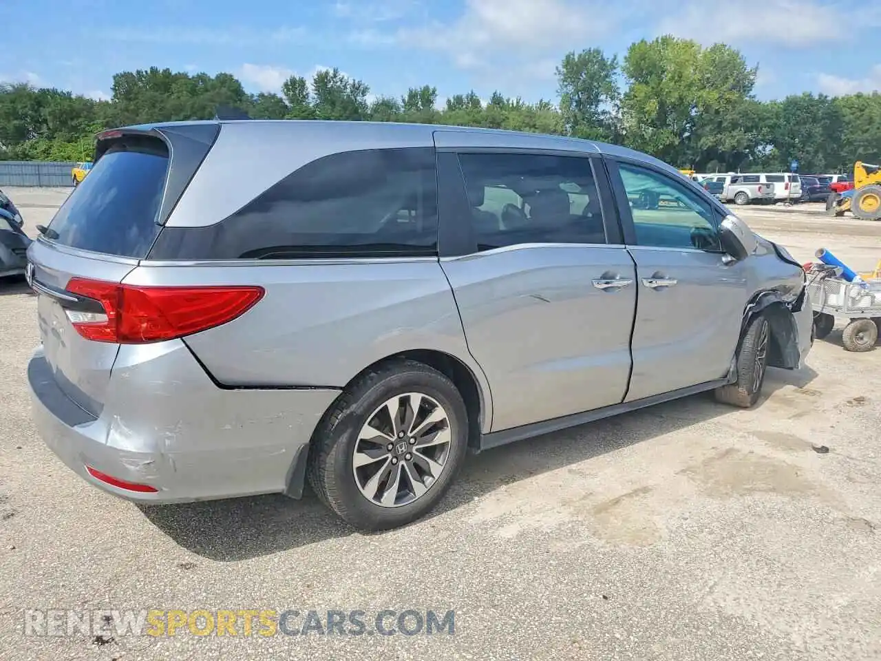 3 fotografías del automóvil dañado 5FNRL6H72NB040690 HONDA ODYSSEY 2022