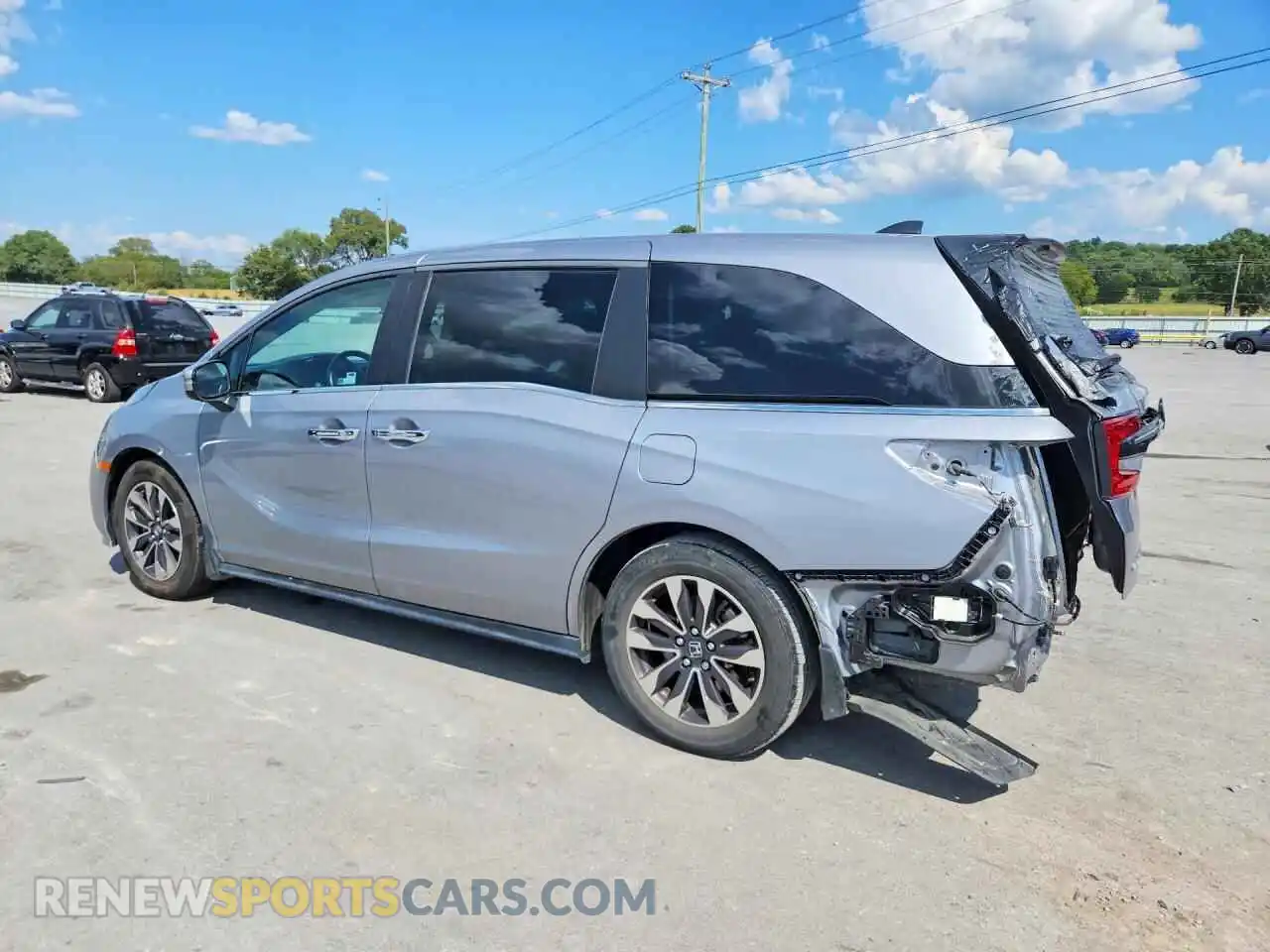 2 fotografías del automóvil dañado 5FNRL6H72NB047753 HONDA ODYSSEY 2022