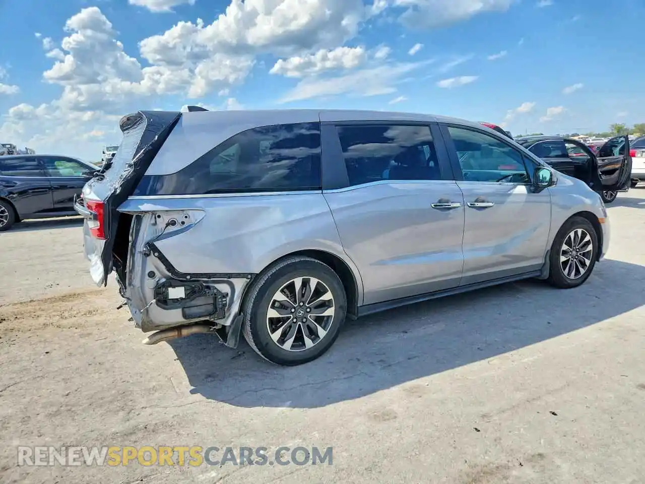 3 fotografías del automóvil dañado 5FNRL6H72NB047753 HONDA ODYSSEY 2022