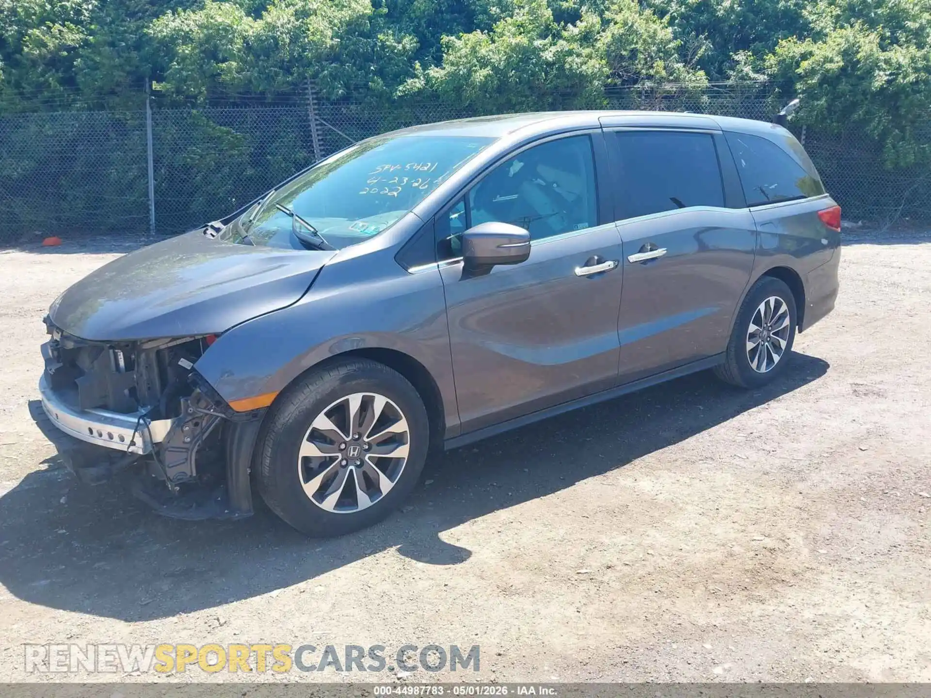 2 Photograph of a damaged car 5FNRL6H72NB059983 HONDA ODYSSEY 2022