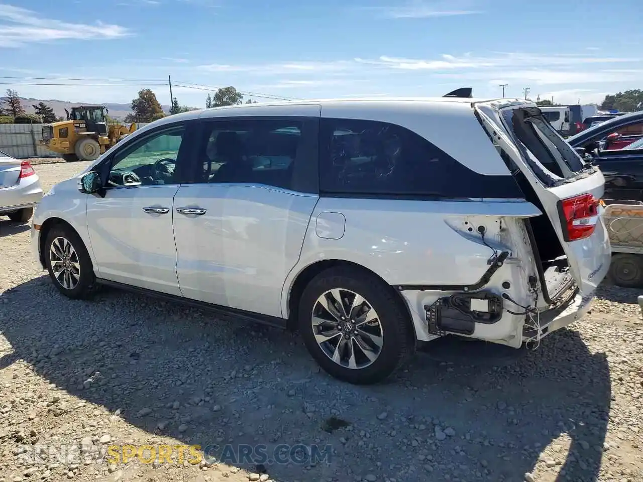 2 fotografías del automóvil dañado 5FNRL6H72NB066156 HONDA ODYSSEY 2022