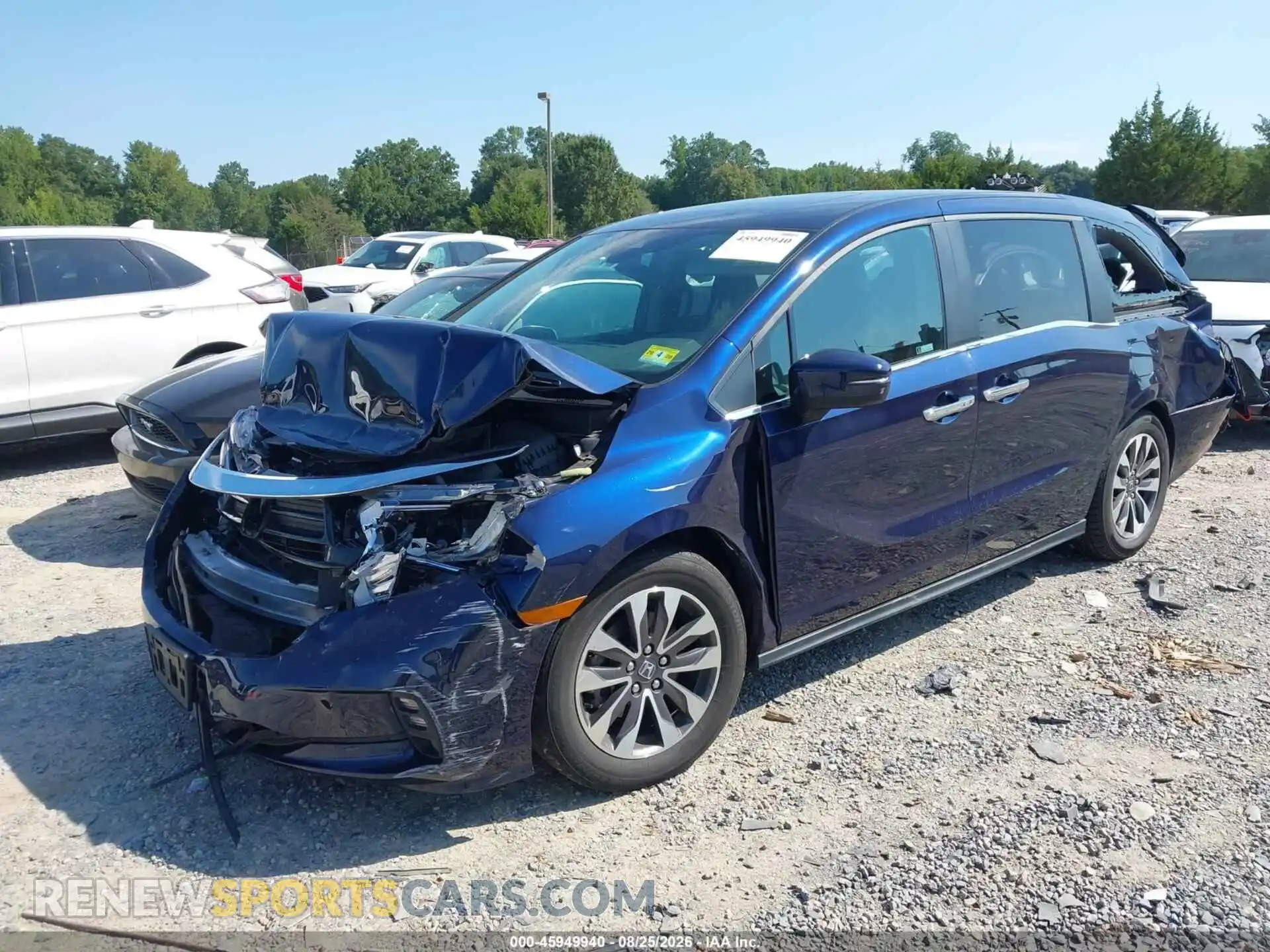 2 Фотография поврежденного автомобиля 5FNRL6H73NB007911 HONDA ODYSSEY 2022
