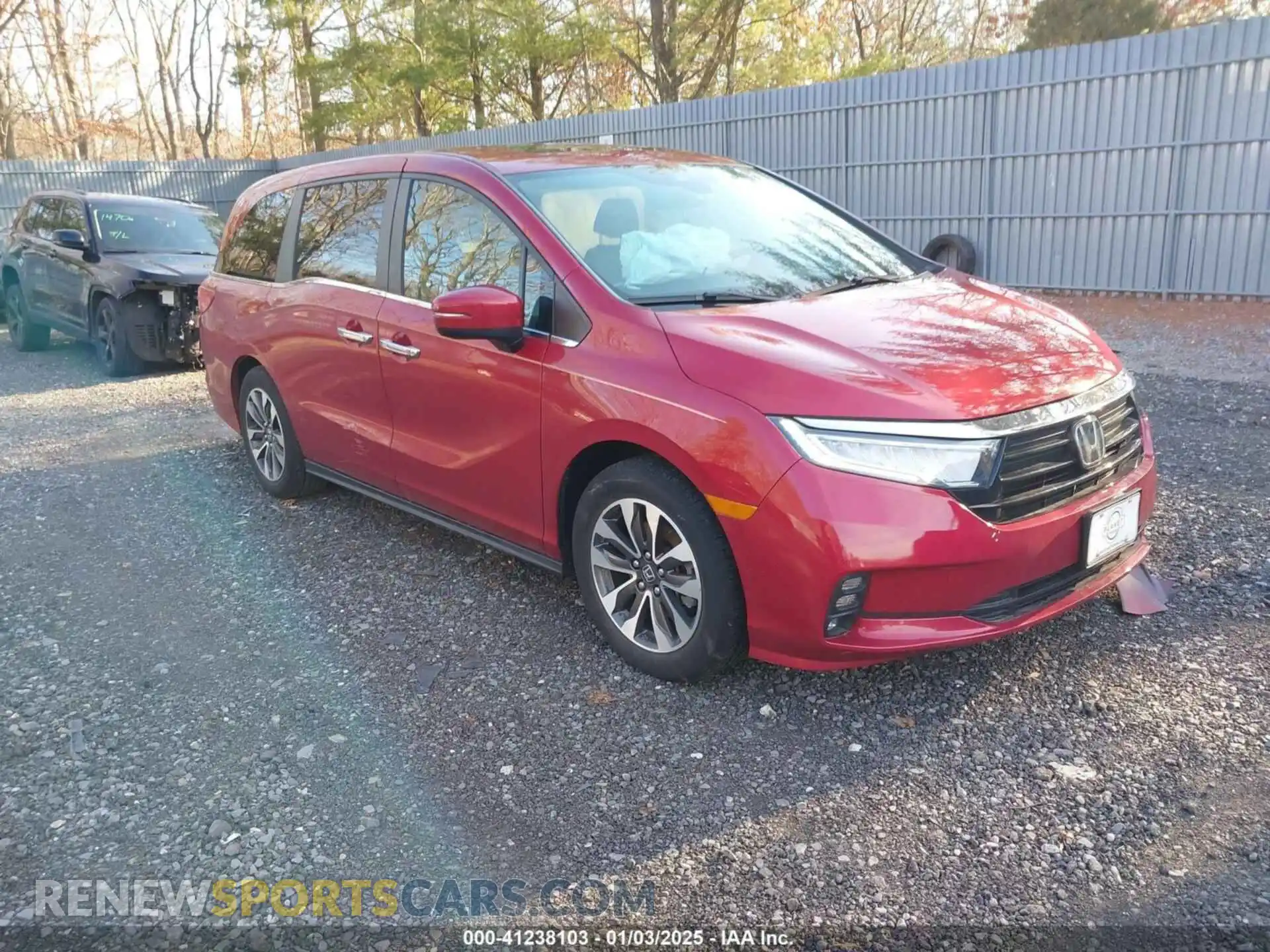 1 Photograph of a damaged car 5FNRL6H73NB034607 HONDA ODYSSEY 2022
