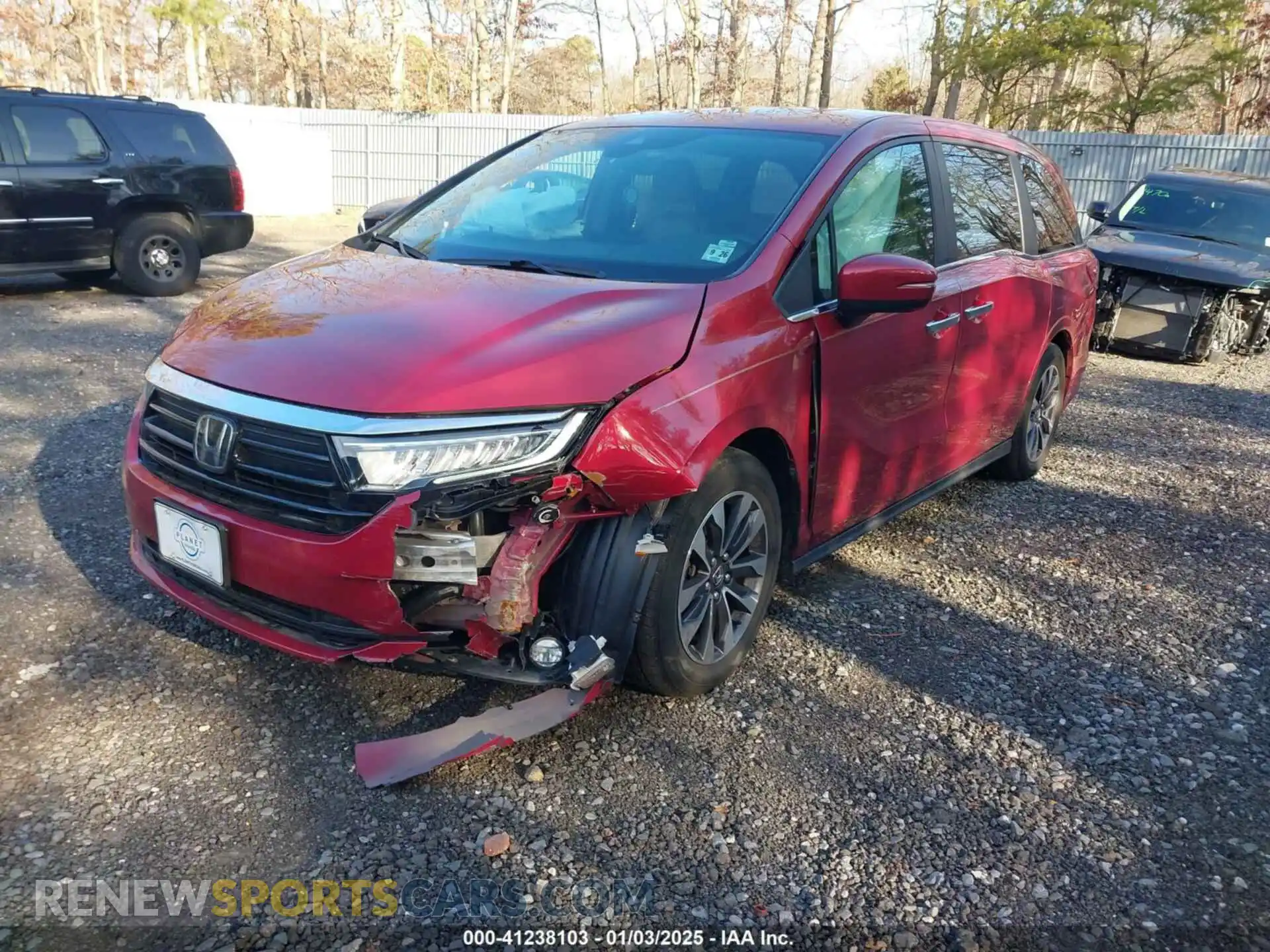 2 Photograph of a damaged car 5FNRL6H73NB034607 HONDA ODYSSEY 2022