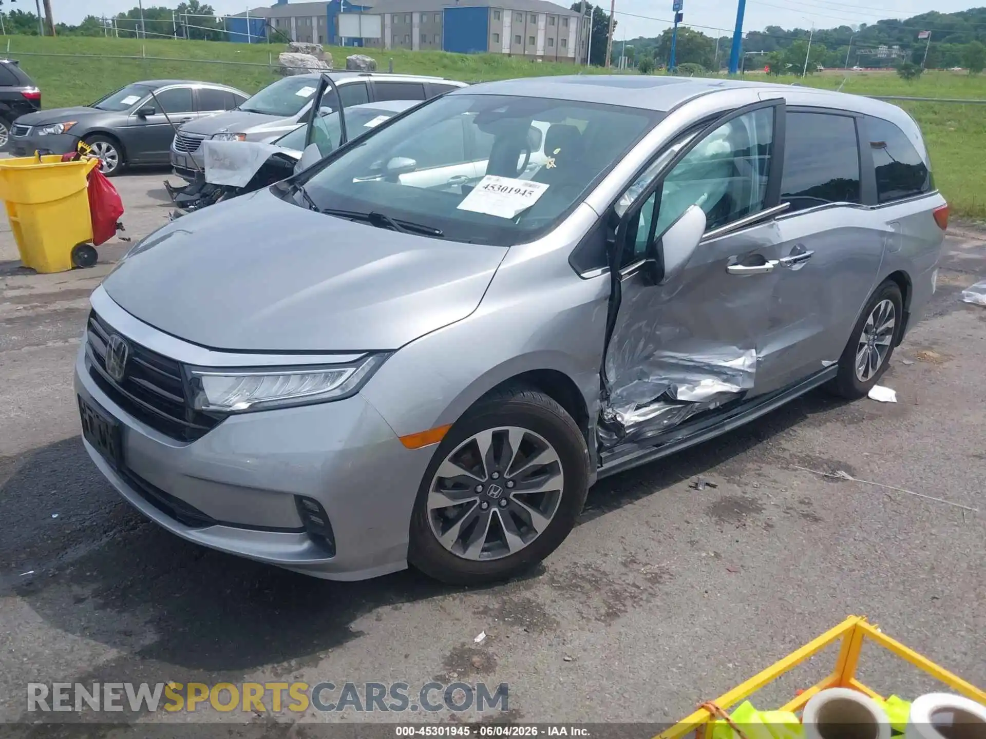 2 Фотография поврежденного автомобиля 5FNRL6H73NB041234 HONDA ODYSSEY 2022