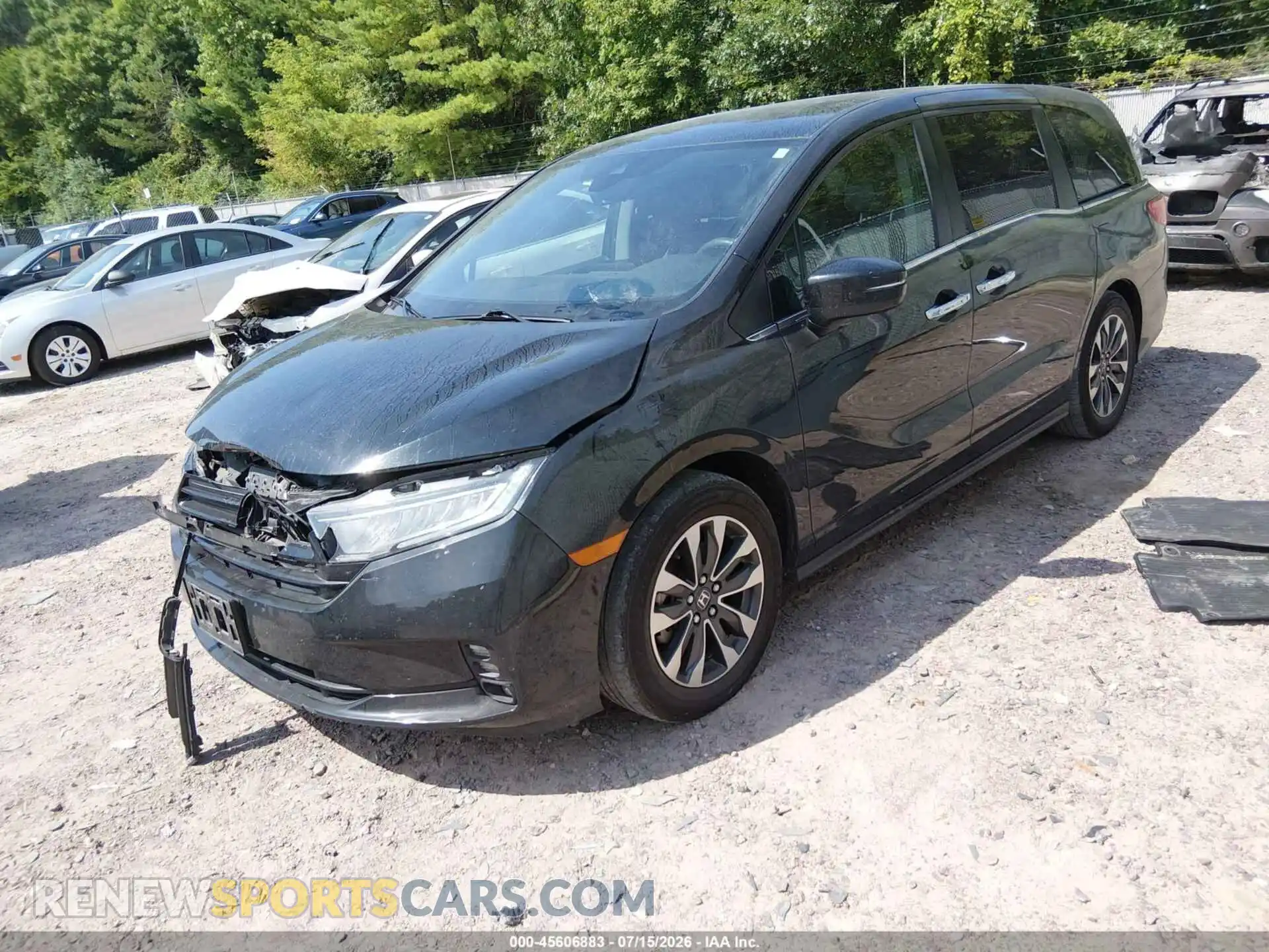 2 Фотография поврежденного автомобиля 5FNRL6H73NB066232 HONDA ODYSSEY 2022