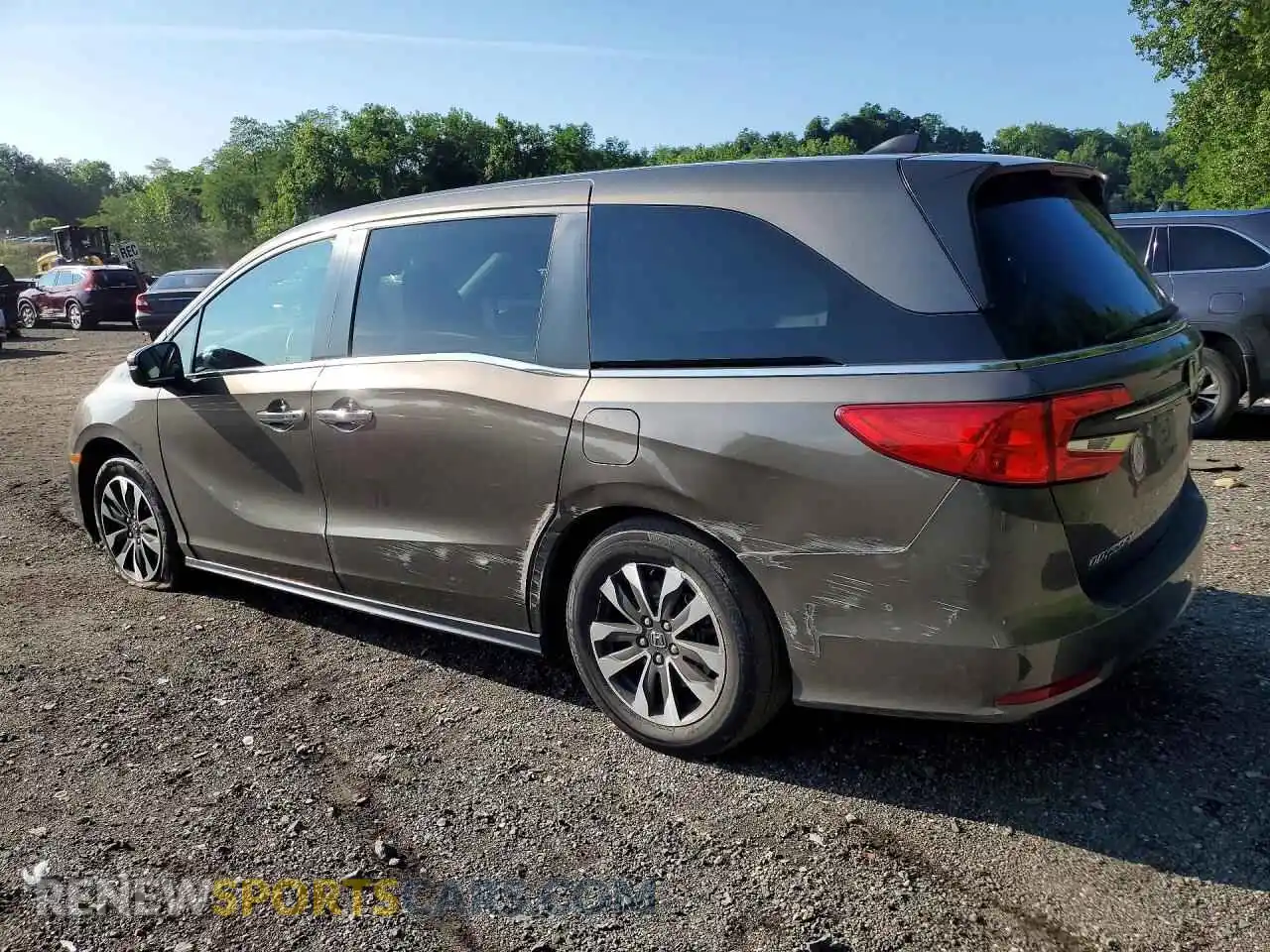 2 Фотография поврежденного автомобиля 5FNRL6H74NB021722 HONDA ODYSSEY 2022