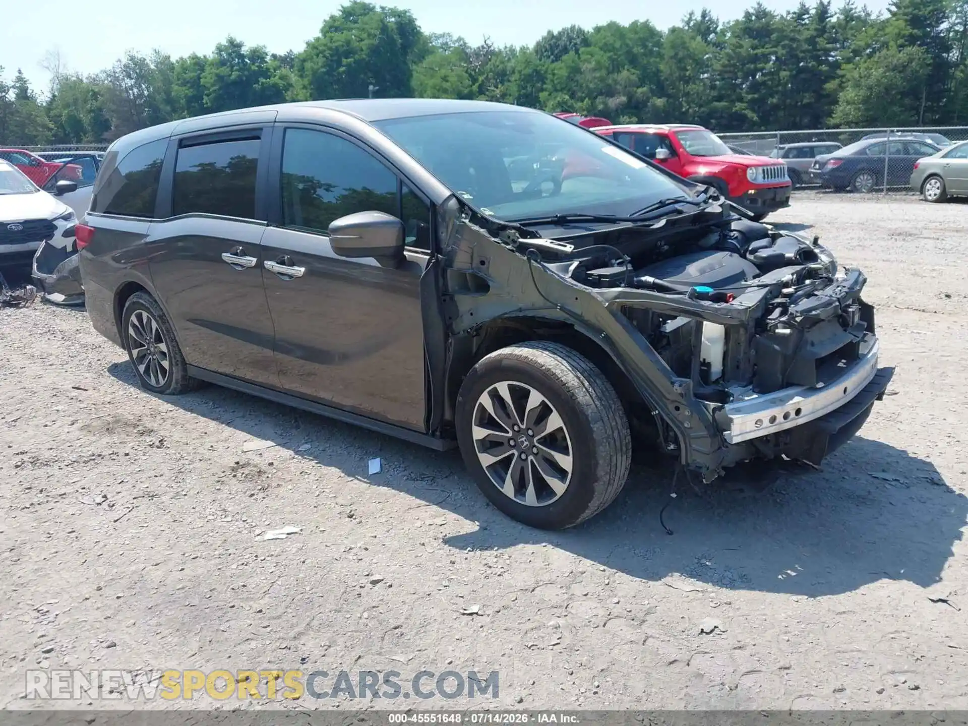1 Фотография поврежденного автомобиля 5FNRL6H74NB061489 HONDA ODYSSEY 2022