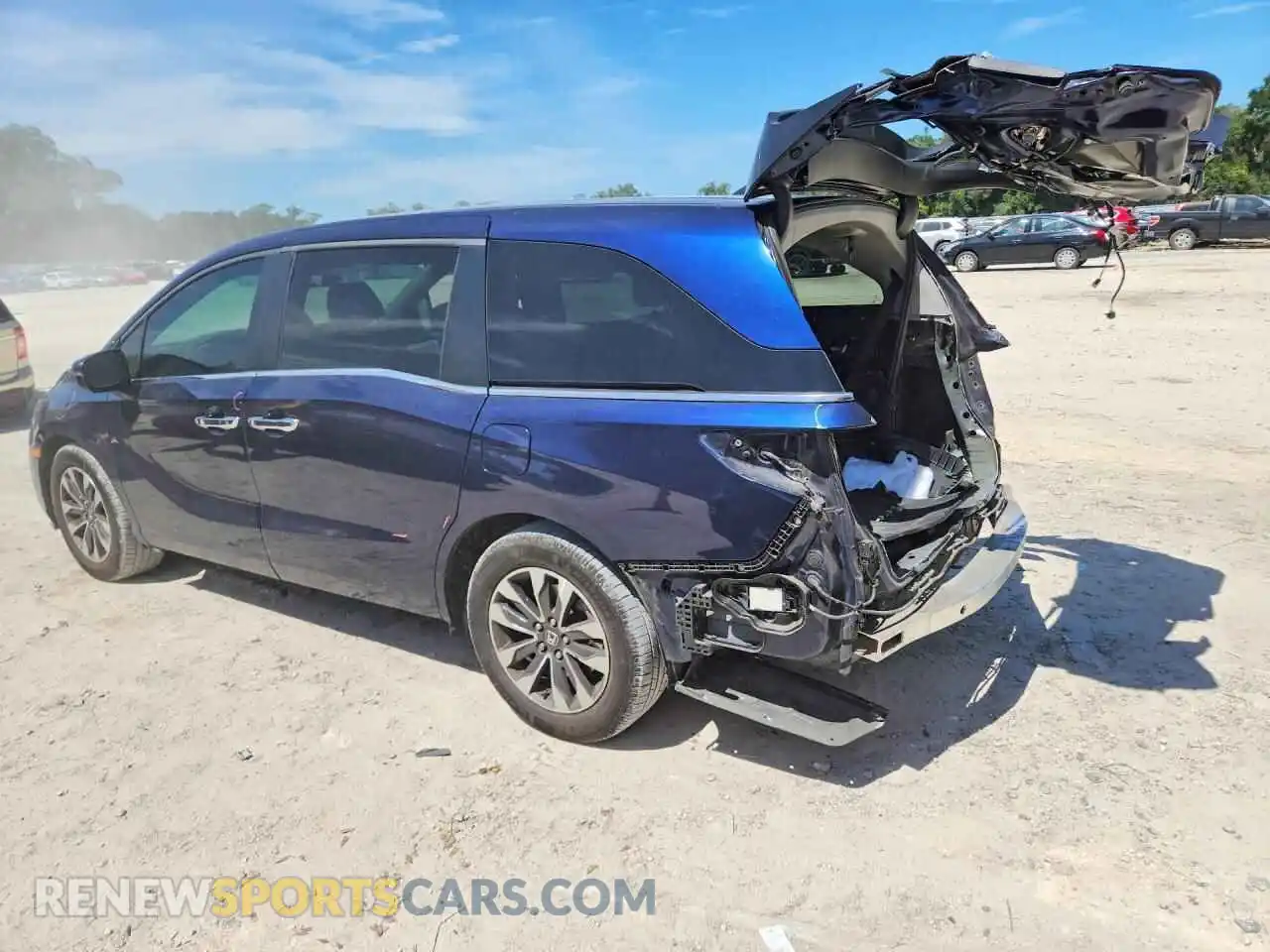 2 Фотография поврежденного автомобиля 5FNRL6H74NB062691 HONDA ODYSSEY 2022