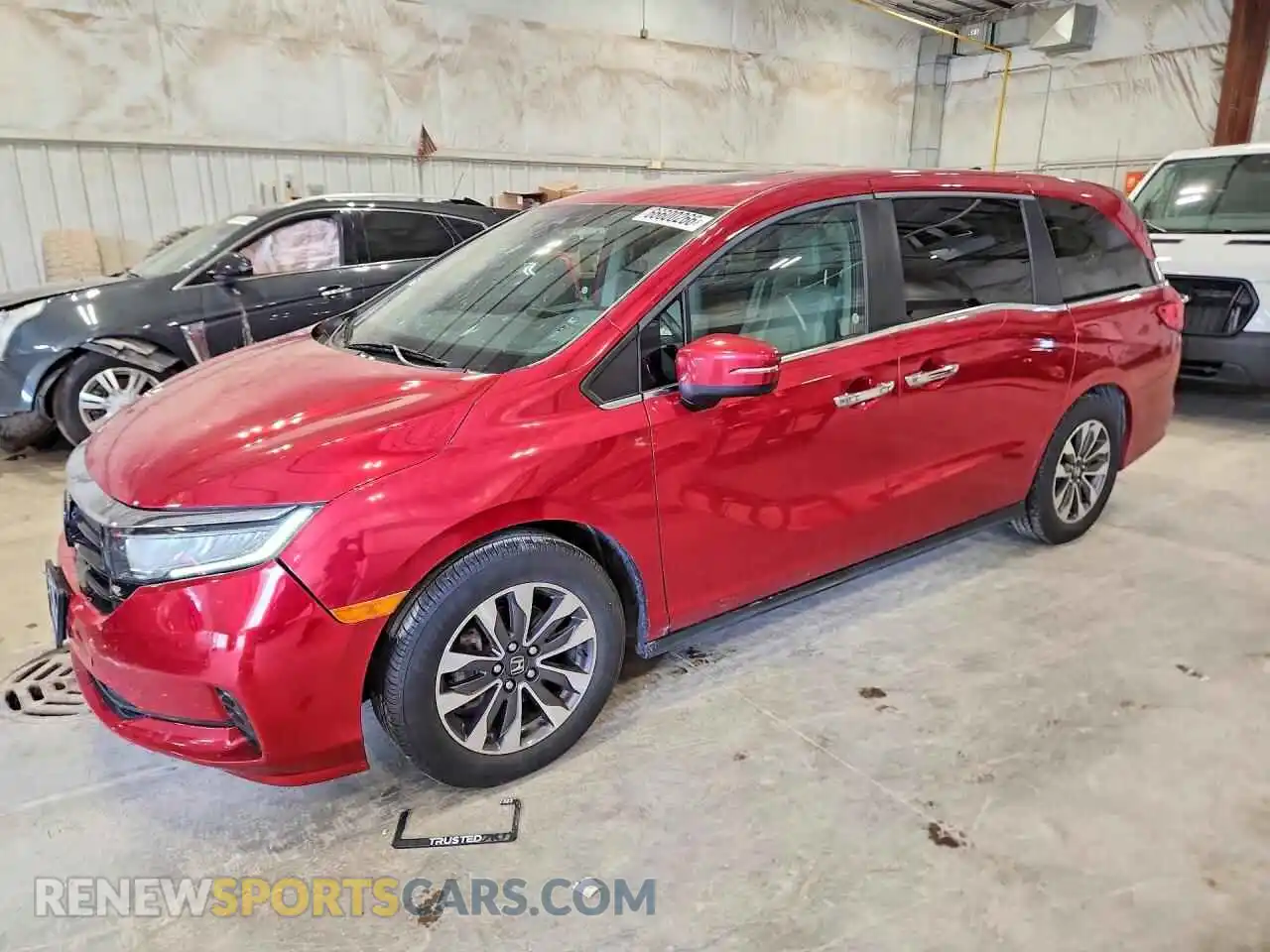 1 fotografías del automóvil dañado 5FNRL6H75NB022233 HONDA ODYSSEY 2022