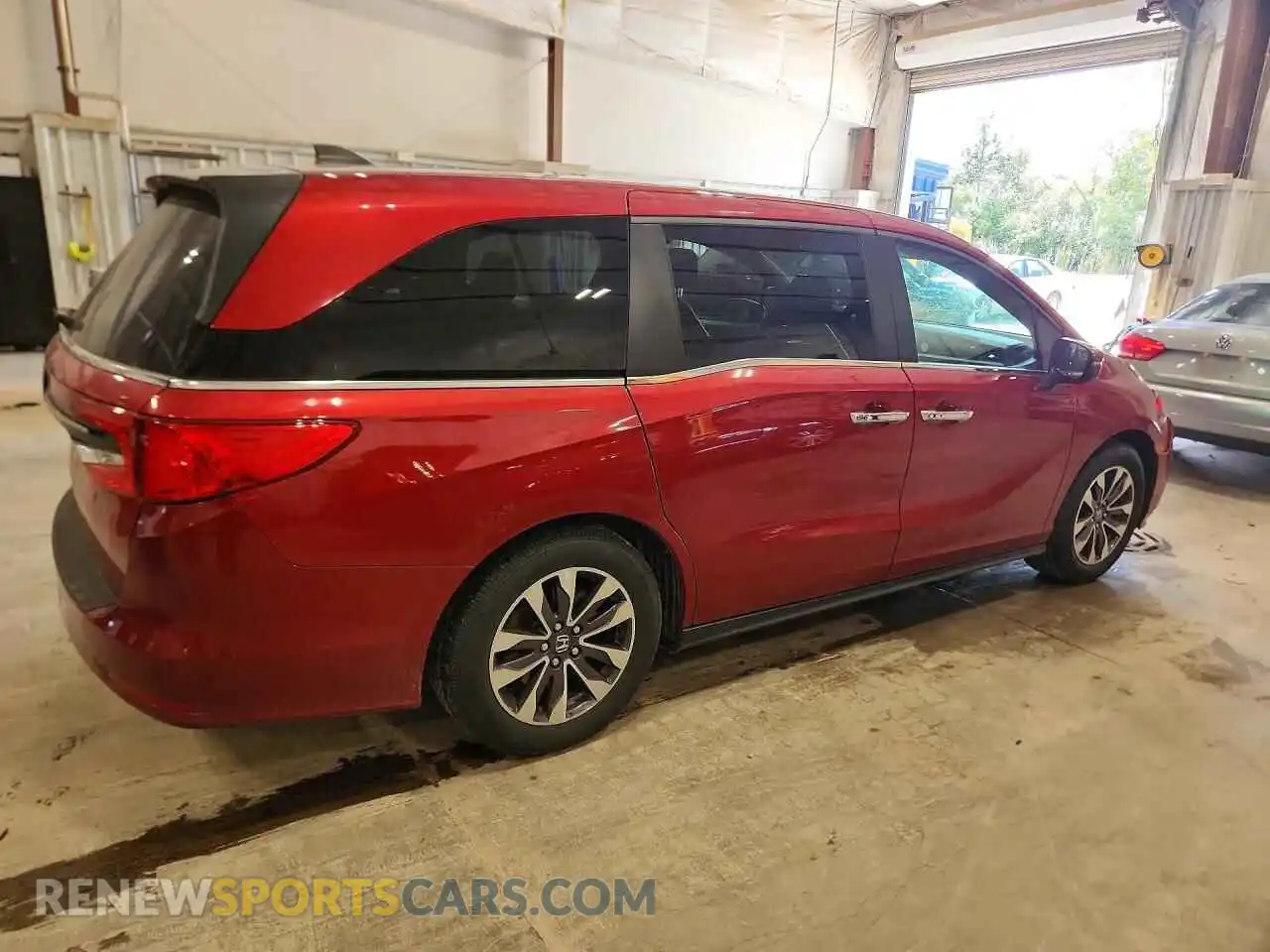 3 fotografías del automóvil dañado 5FNRL6H75NB022233 HONDA ODYSSEY 2022