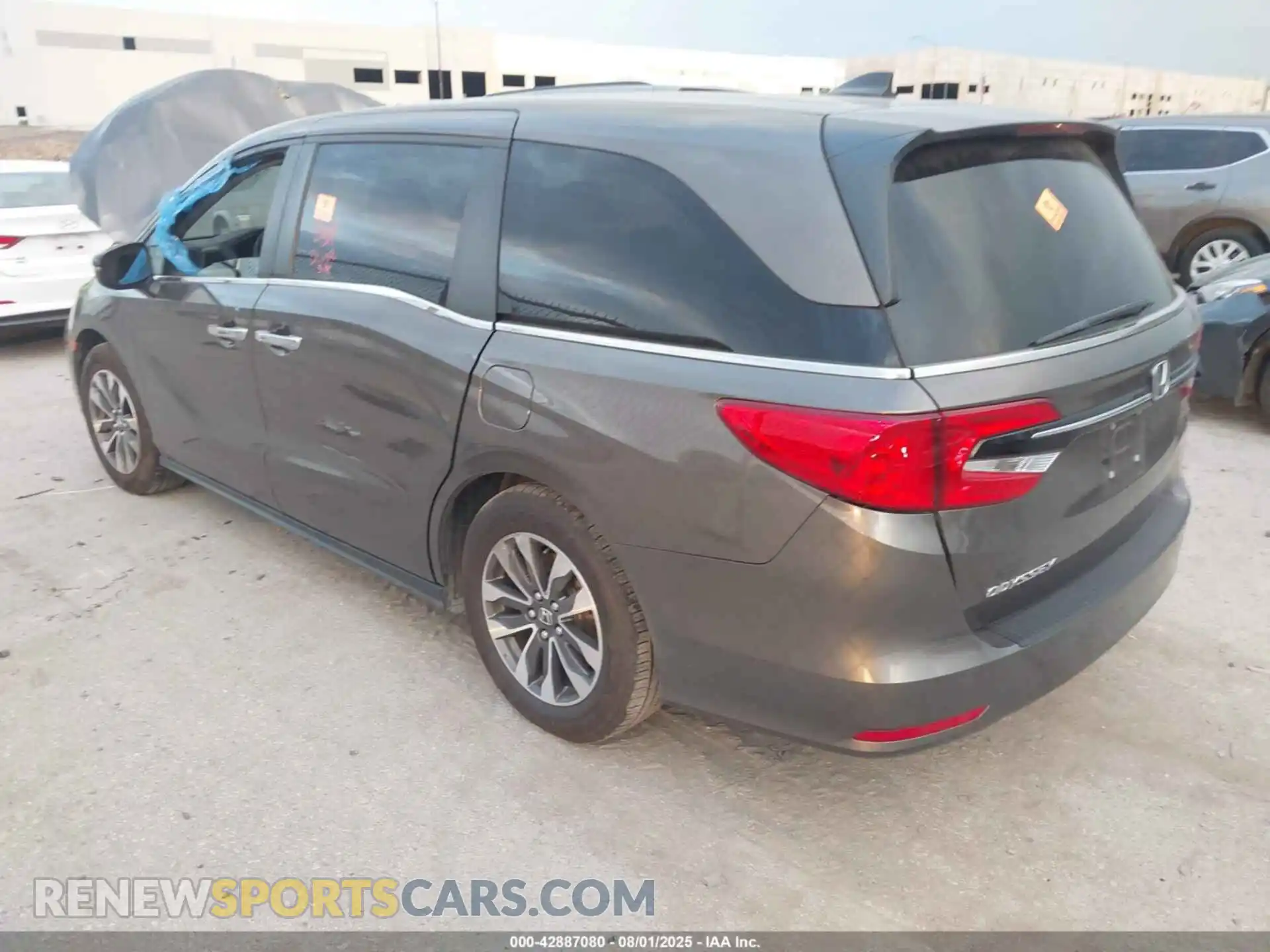 3 fotografías del automóvil dañado 5FNRL6H75NB034852 HONDA ODYSSEY 2022