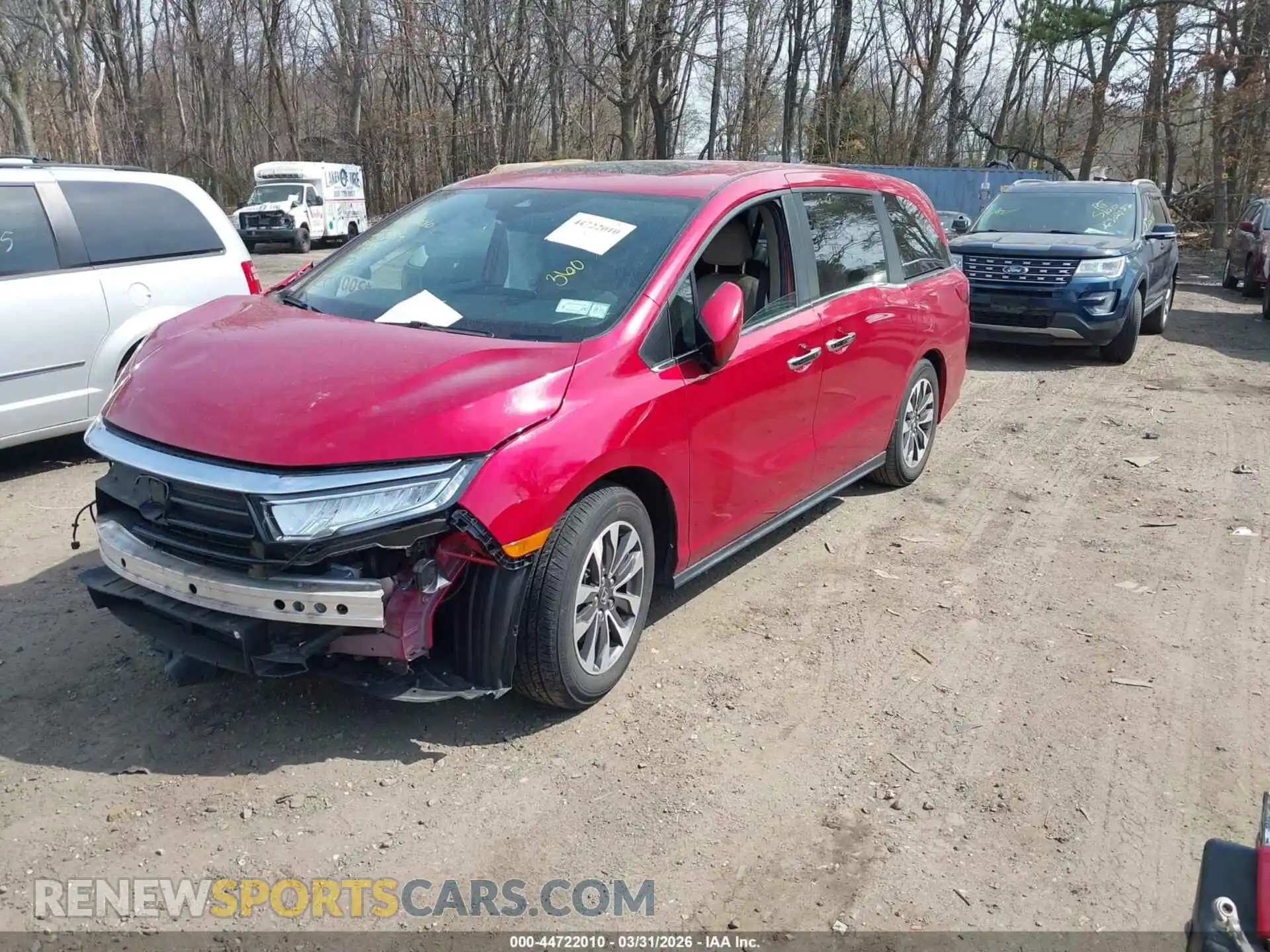 2 Photograph of a damaged car 5FNRL6H75NB036309 HONDA ODYSSEY 2022