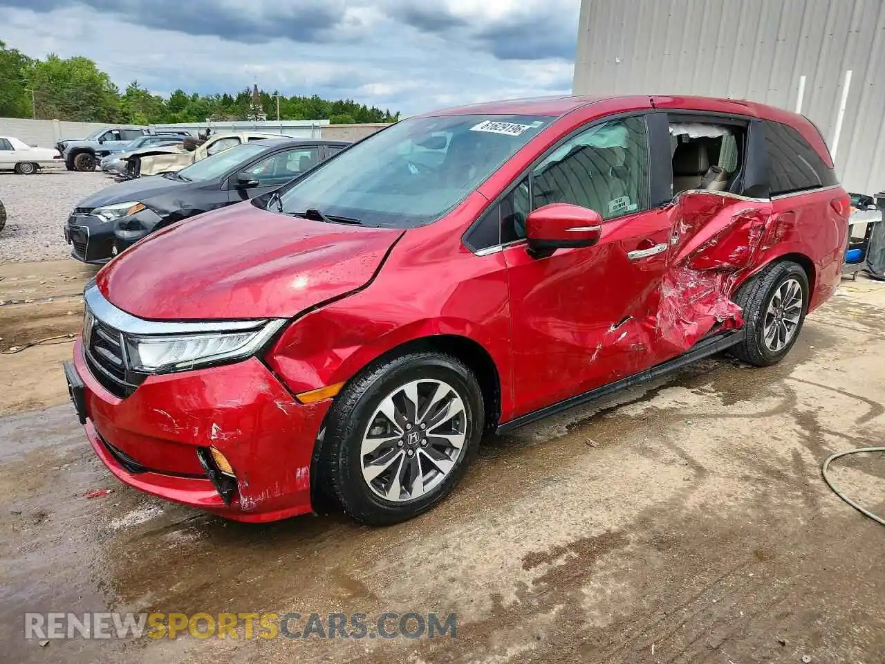 1 Фотография поврежденного автомобиля 5FNRL6H75NB053594 HONDA ODYSSEY 2022