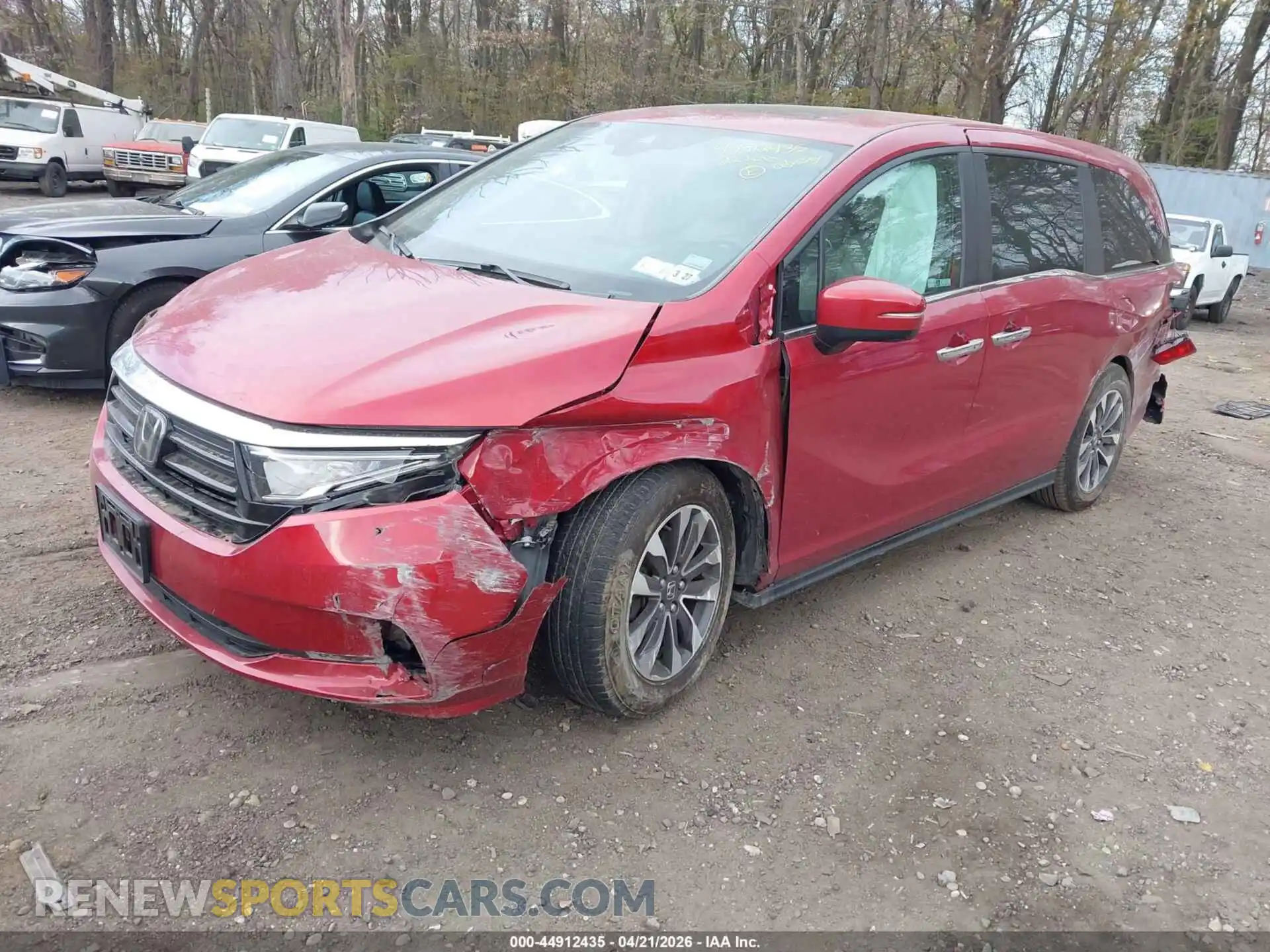 2 Photograph of a damaged car 5FNRL6H75NB063218 HONDA ODYSSEY 2022