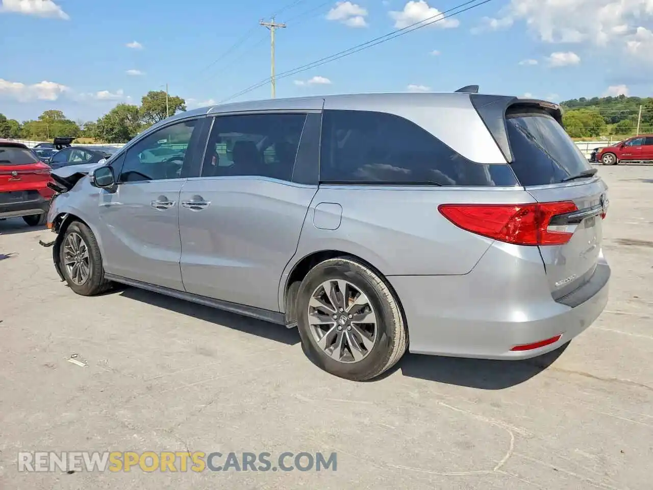 2 fotografías del automóvil dañado 5FNRL6H76NB001911 HONDA ODYSSEY 2022