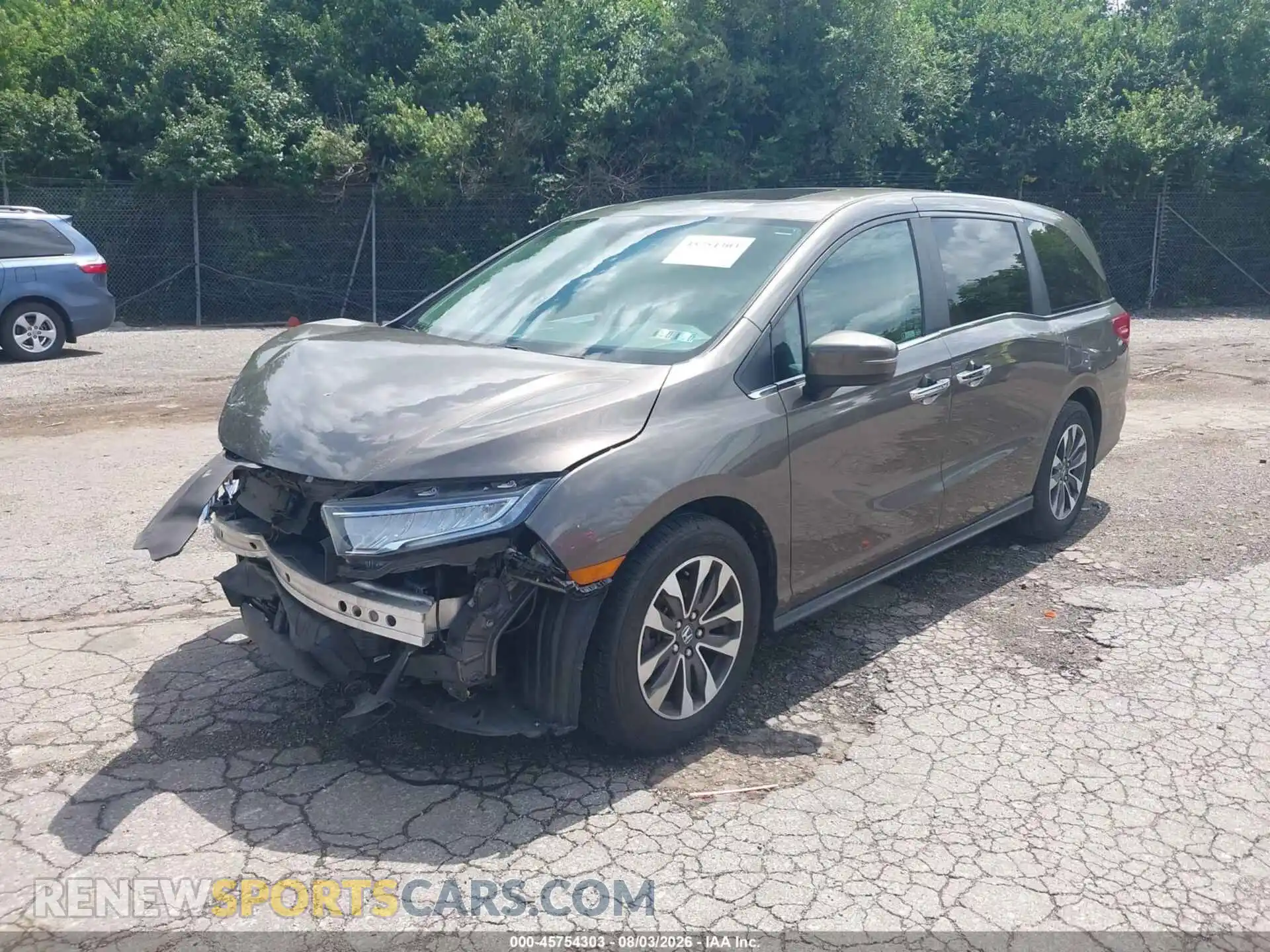 2 Фотография поврежденного автомобиля 5FNRL6H76NB020524 HONDA ODYSSEY 2022
