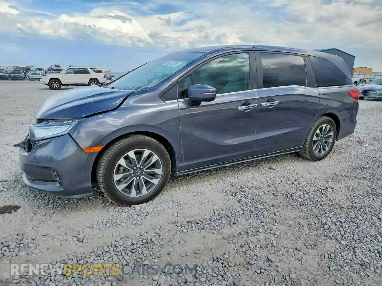 1 Photograph of a damaged car 5FNRL6H76NB034102 HONDA ODYSSEY 2022