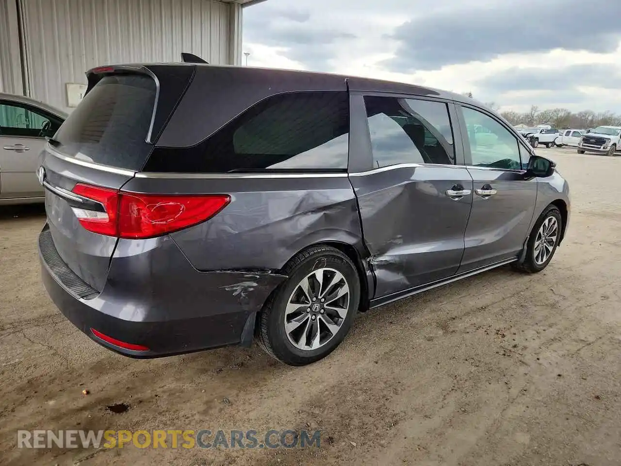3 fotografías del automóvil dañado 5FNRL6H76NB047626 HONDA ODYSSEY 2022