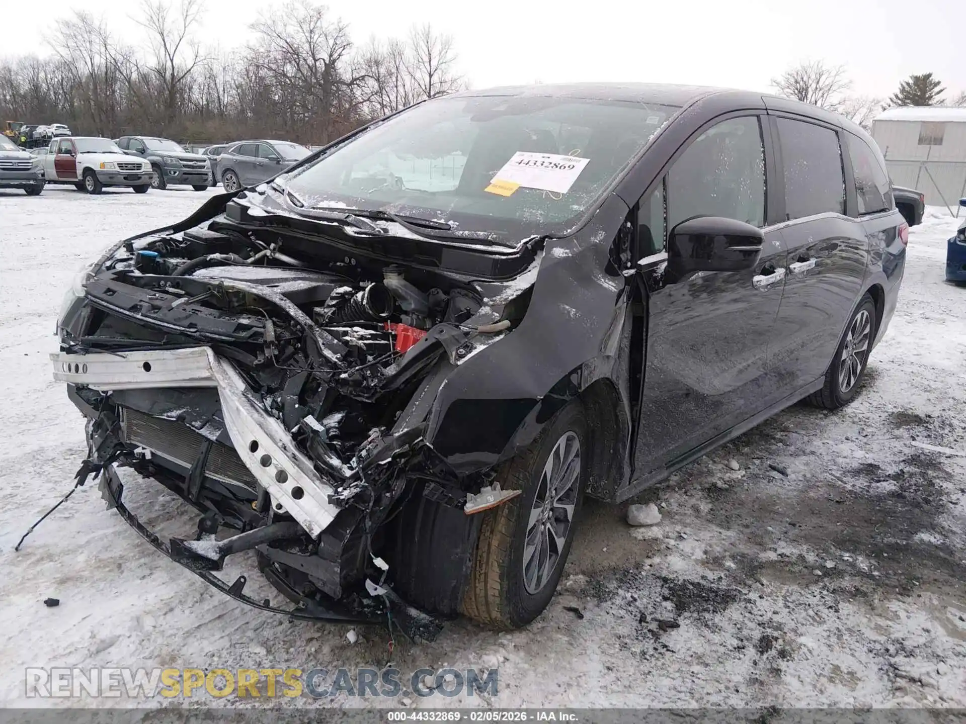 2 Фотография поврежденного автомобиля 5FNRL6H76NB050736 HONDA ODYSSEY 2022