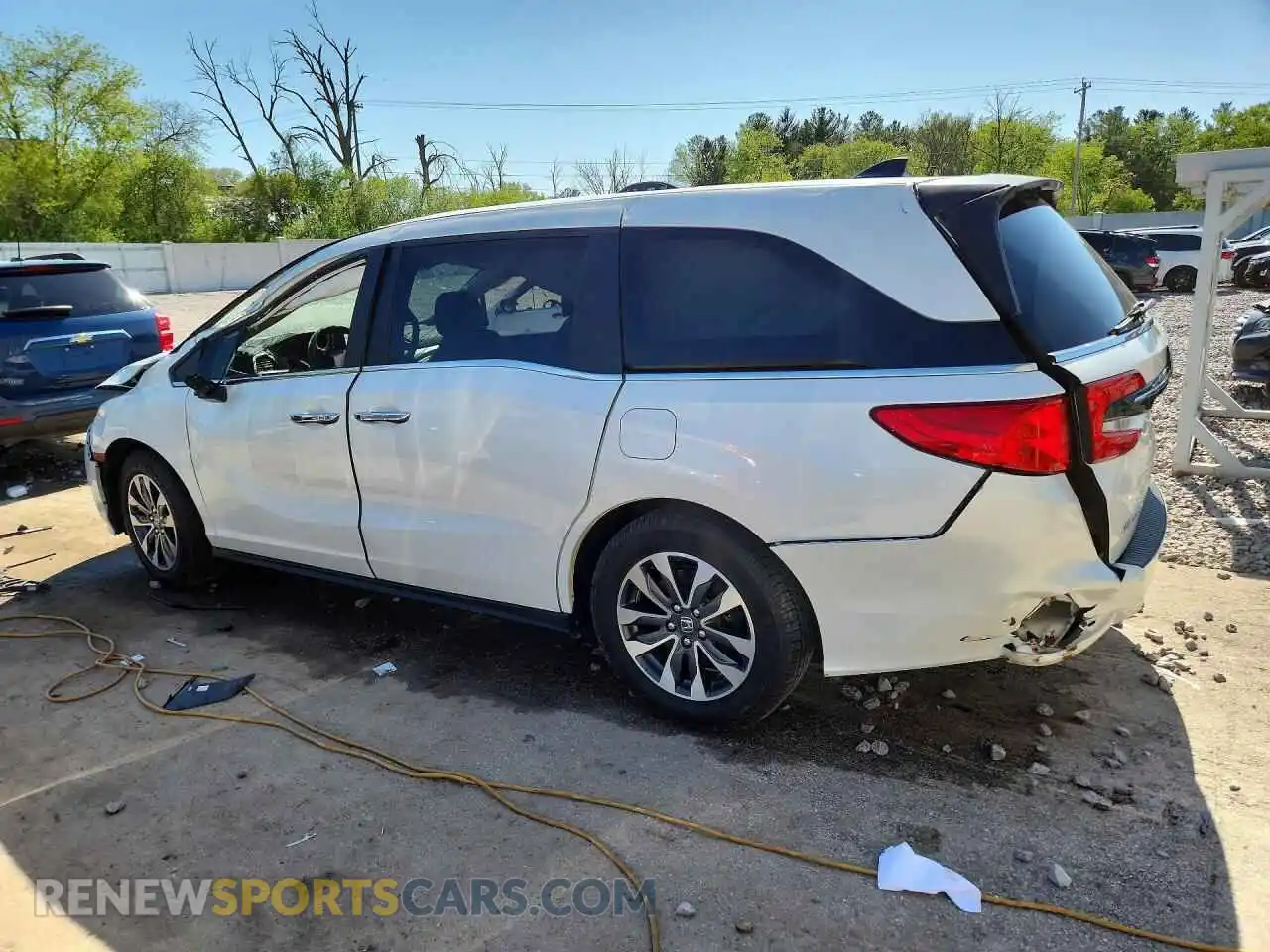 2 Фотография поврежденного автомобиля 5FNRL6H77NB006342 HONDA ODYSSEY 2022