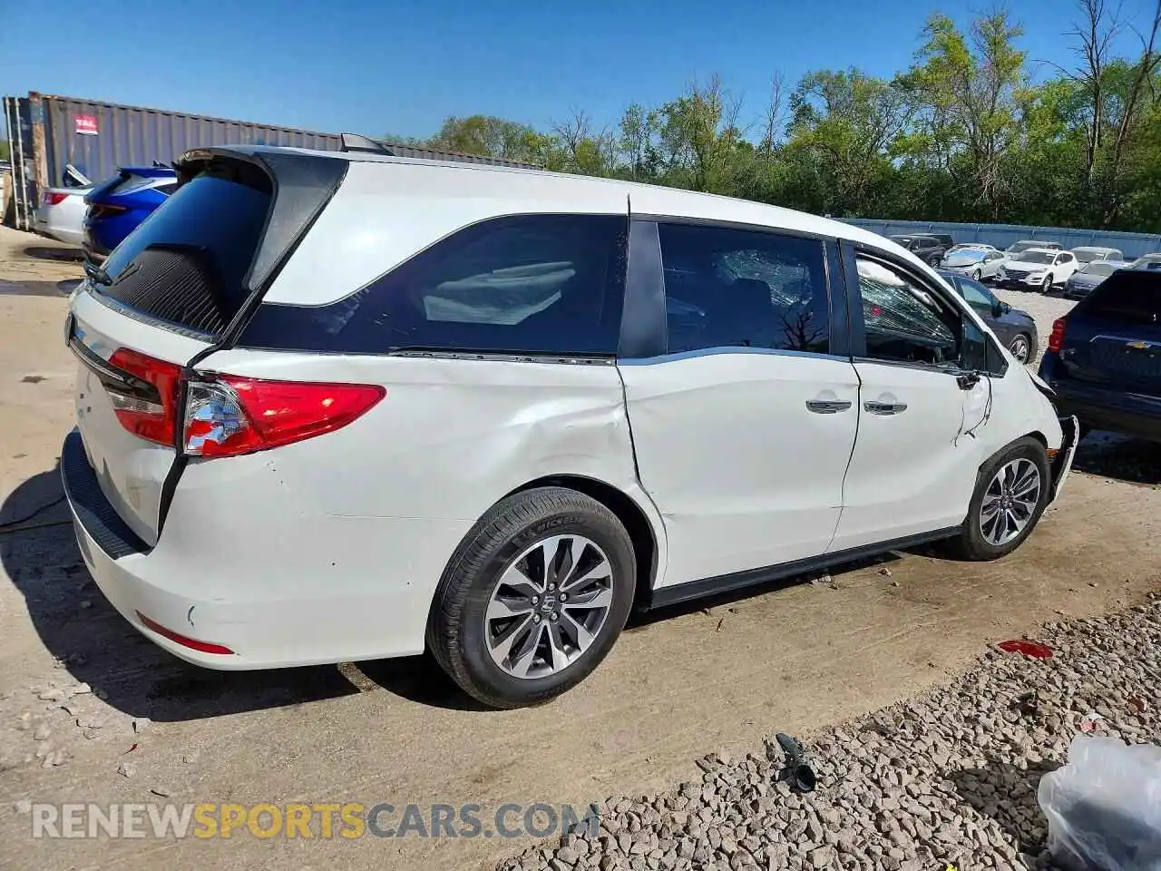 3 Фотография поврежденного автомобиля 5FNRL6H77NB006342 HONDA ODYSSEY 2022