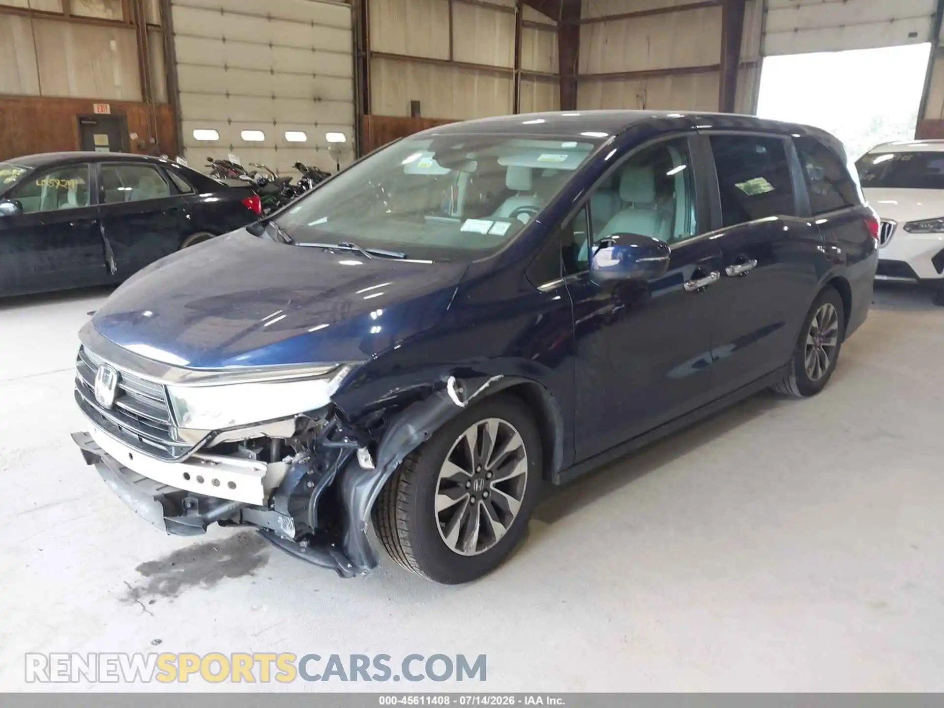2 Фотография поврежденного автомобиля 5FNRL6H77NB020192 HONDA ODYSSEY 2022