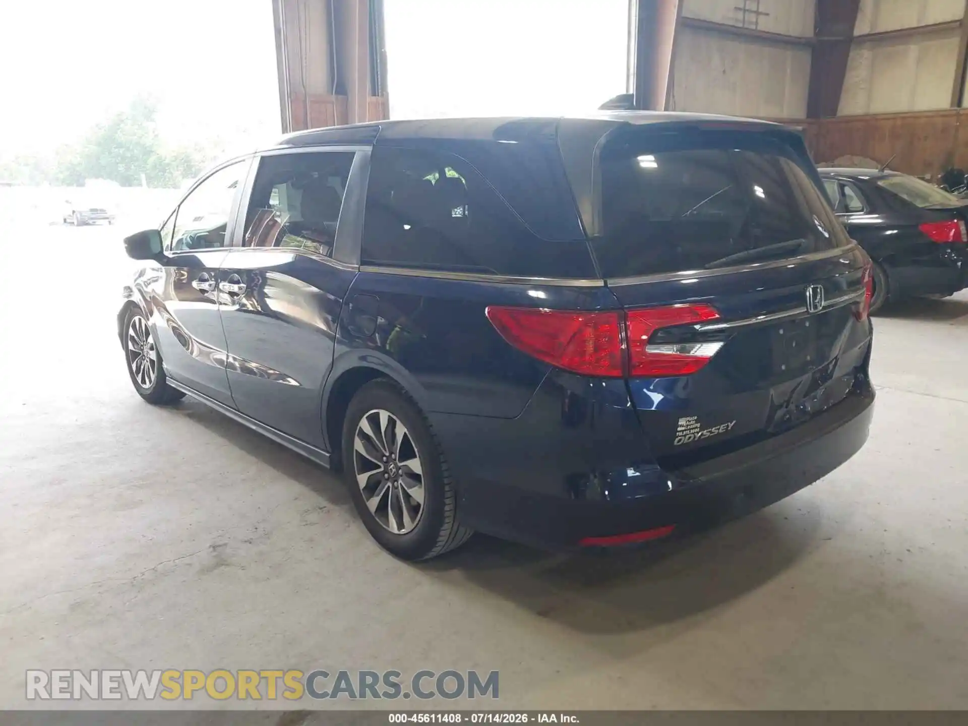3 Фотография поврежденного автомобиля 5FNRL6H77NB020192 HONDA ODYSSEY 2022