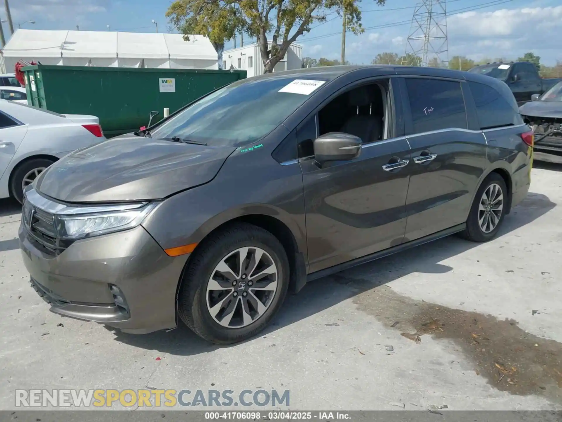 2 Photograph of a damaged car 5FNRL6H77NB031502 HONDA ODYSSEY 2022