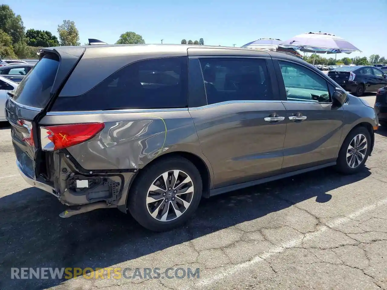 3 Фотография поврежденного автомобиля 5FNRL6H77NB050468 HONDA ODYSSEY 2022