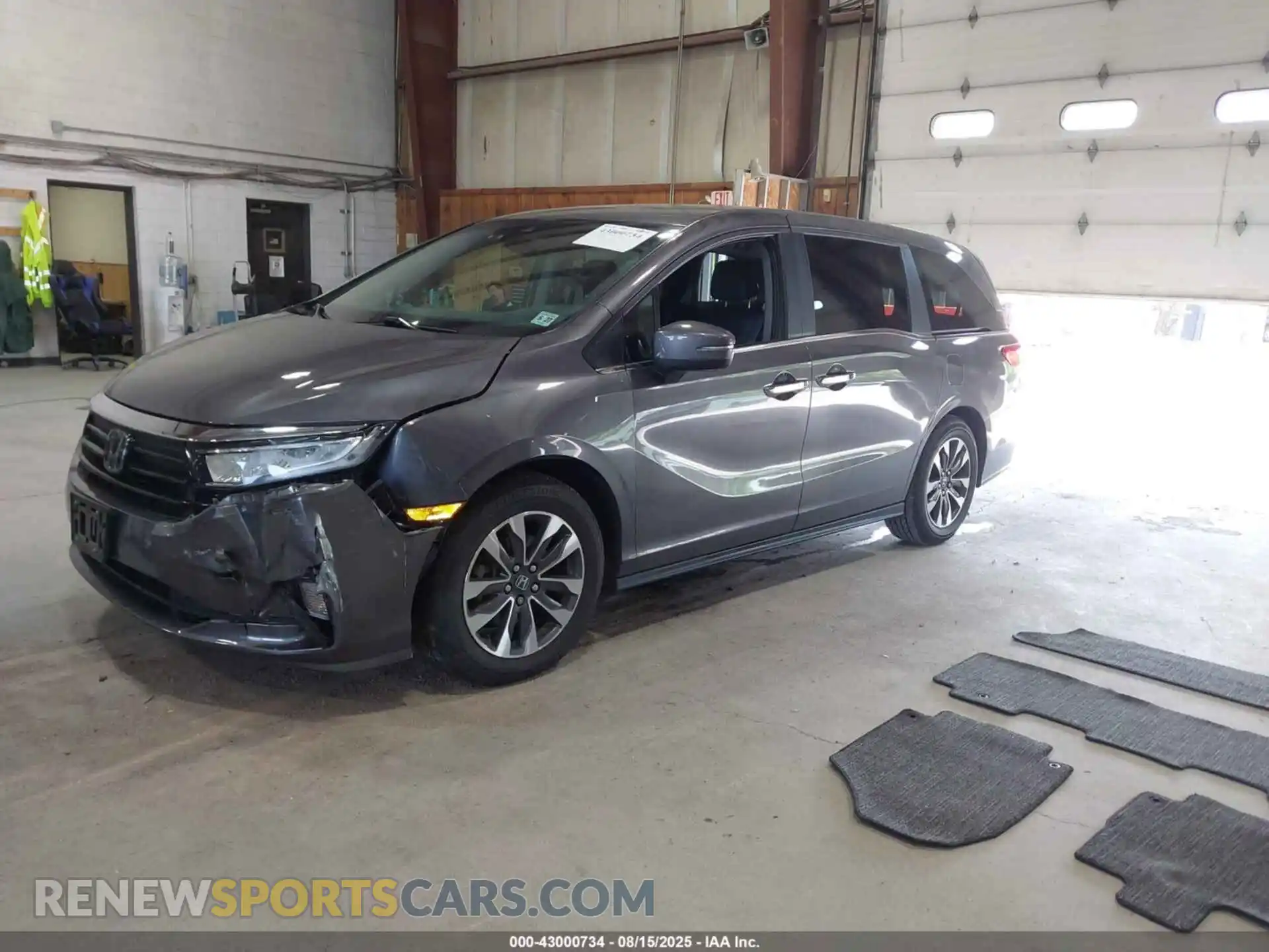 2 fotografías del automóvil dañado 5FNRL6H77NB063530 HONDA ODYSSEY 2022