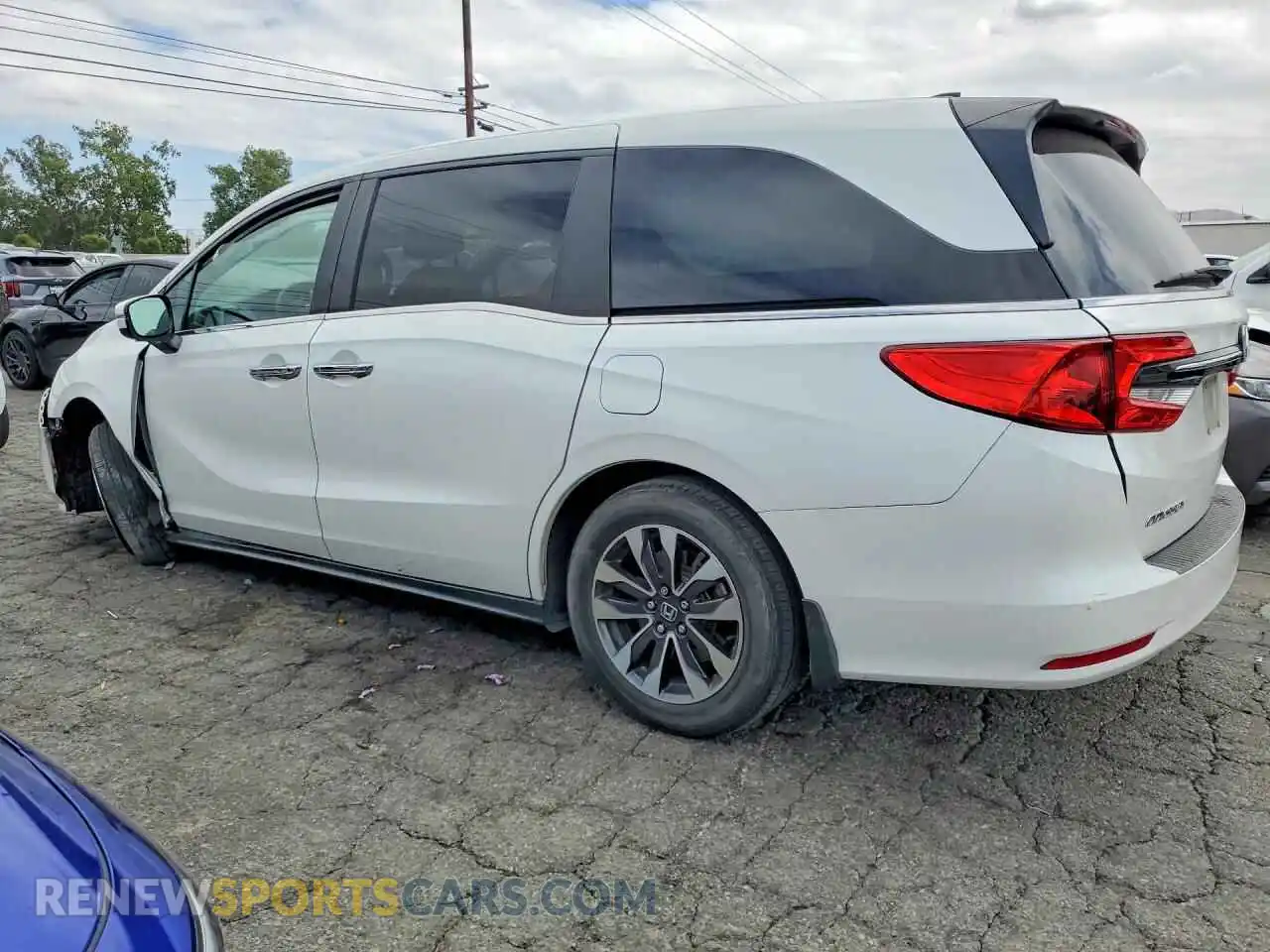 2 Photograph of a damaged car 5FNRL6H77NB068050 HONDA ODYSSEY 2022