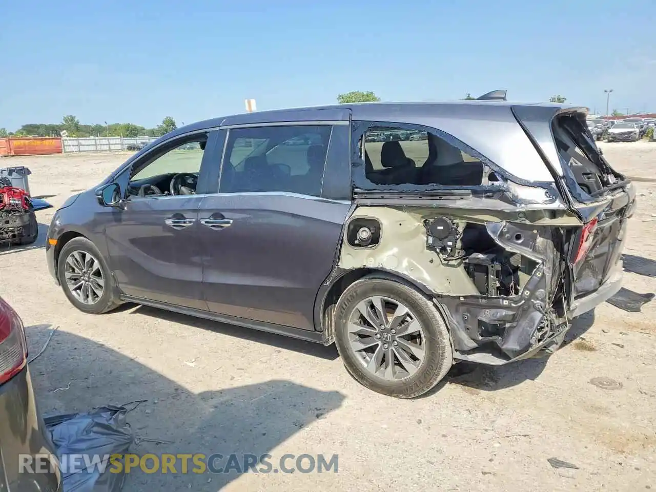 2 fotografías del automóvil dañado 5FNRL6H78NB043061 HONDA ODYSSEY 2022