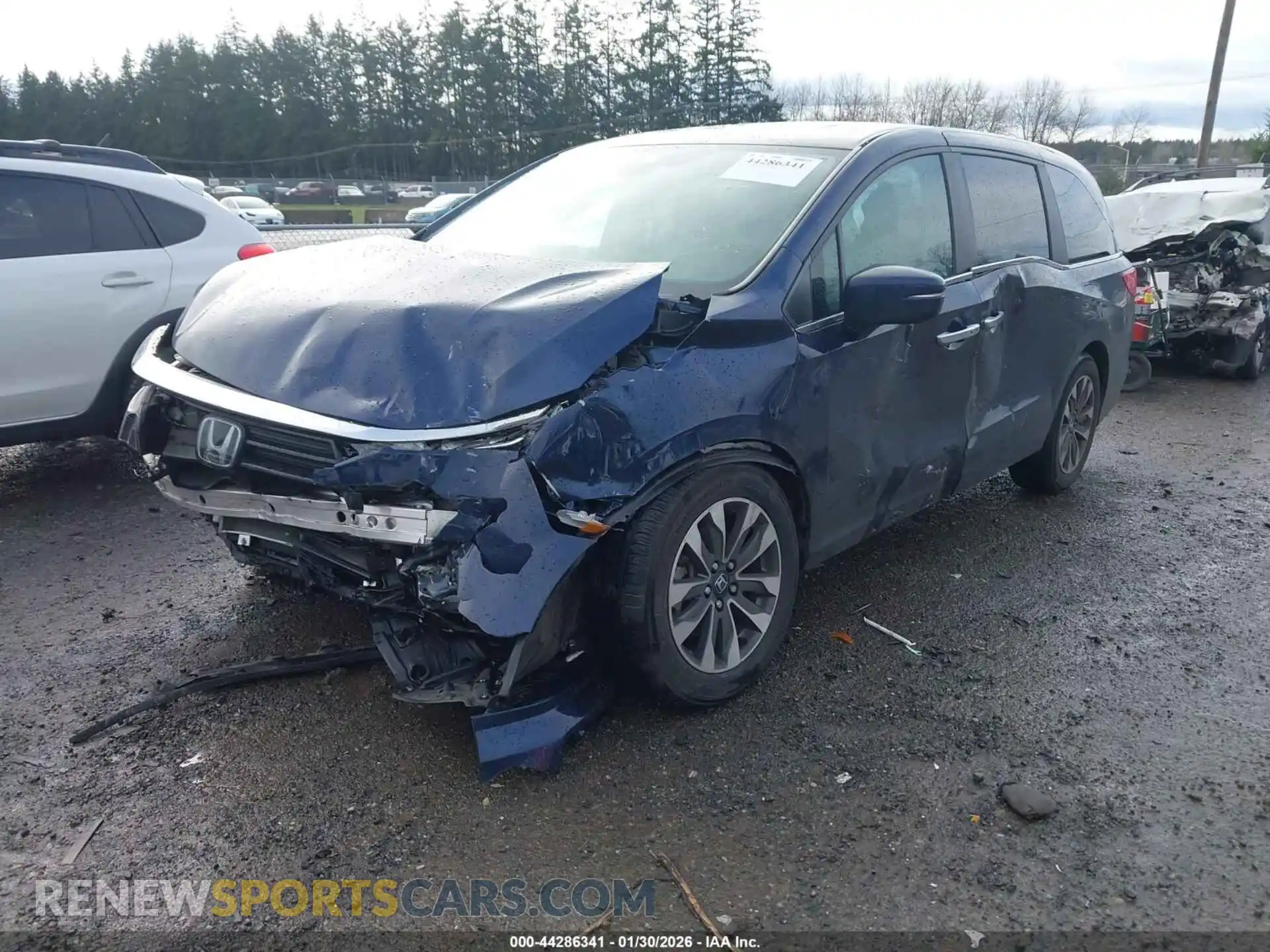 2 Photograph of a damaged car 5FNRL6H78NB060832 HONDA ODYSSEY 2022