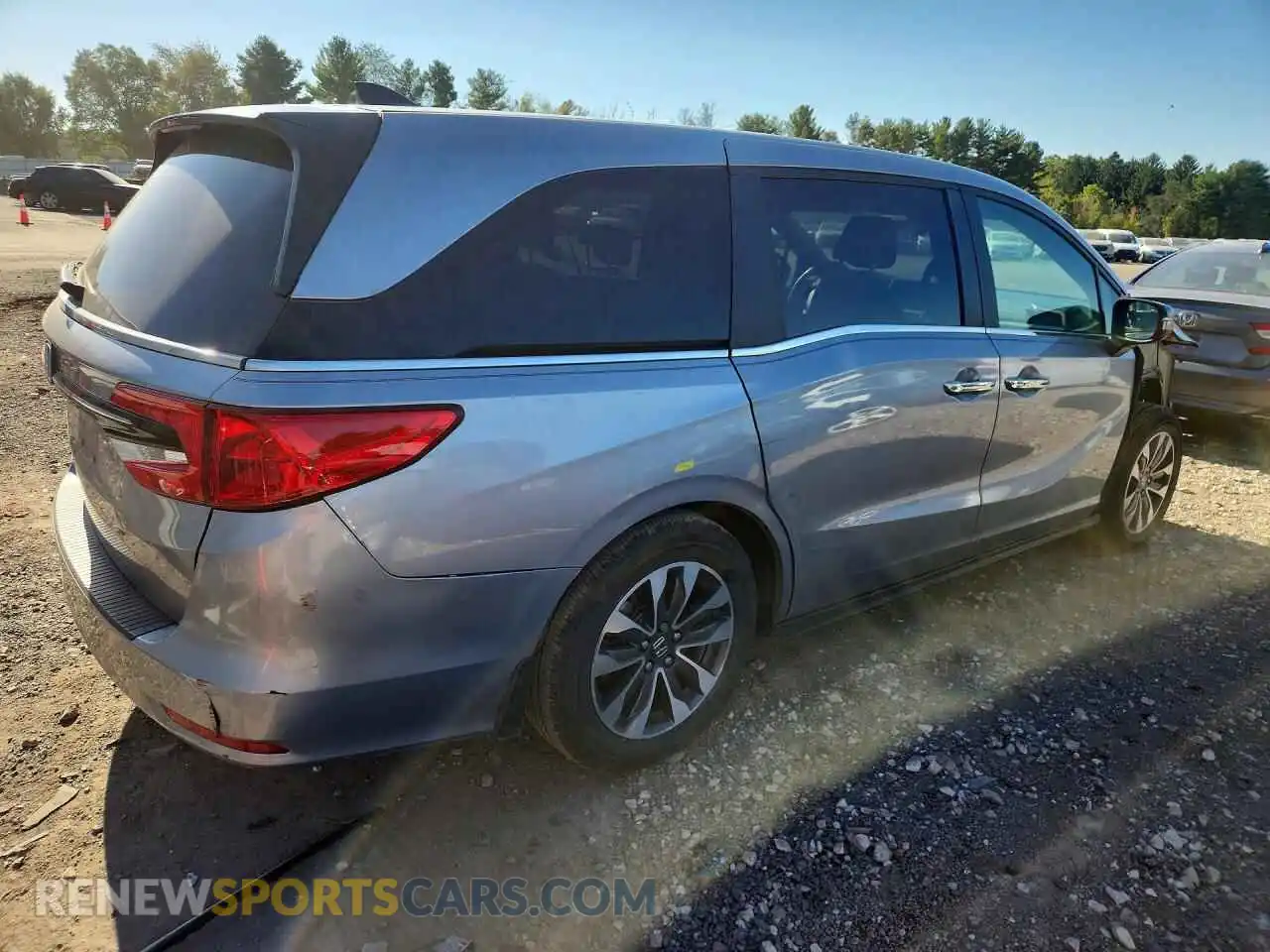 3 fotografías del automóvil dañado 5FNRL6H79NB004155 HONDA ODYSSEY 2022