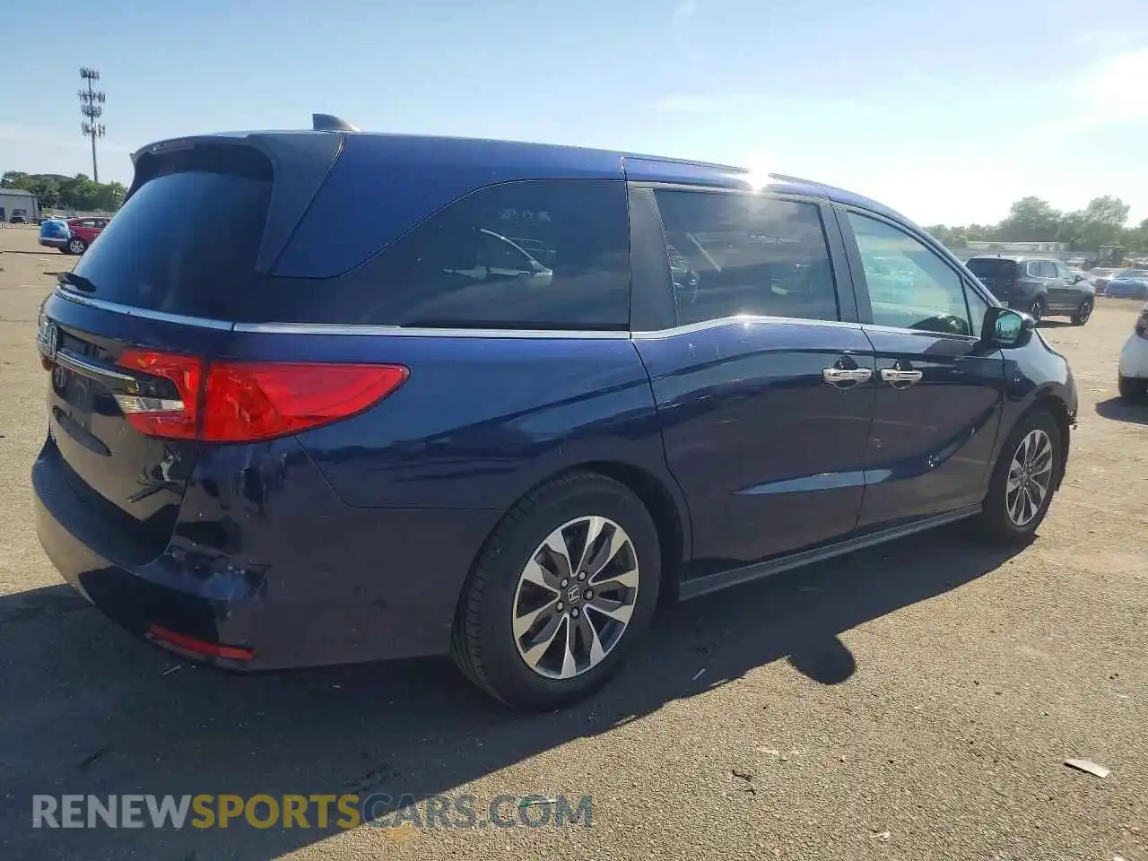 3 fotografías del automóvil dañado 5FNRL6H79NB020307 HONDA ODYSSEY 2022