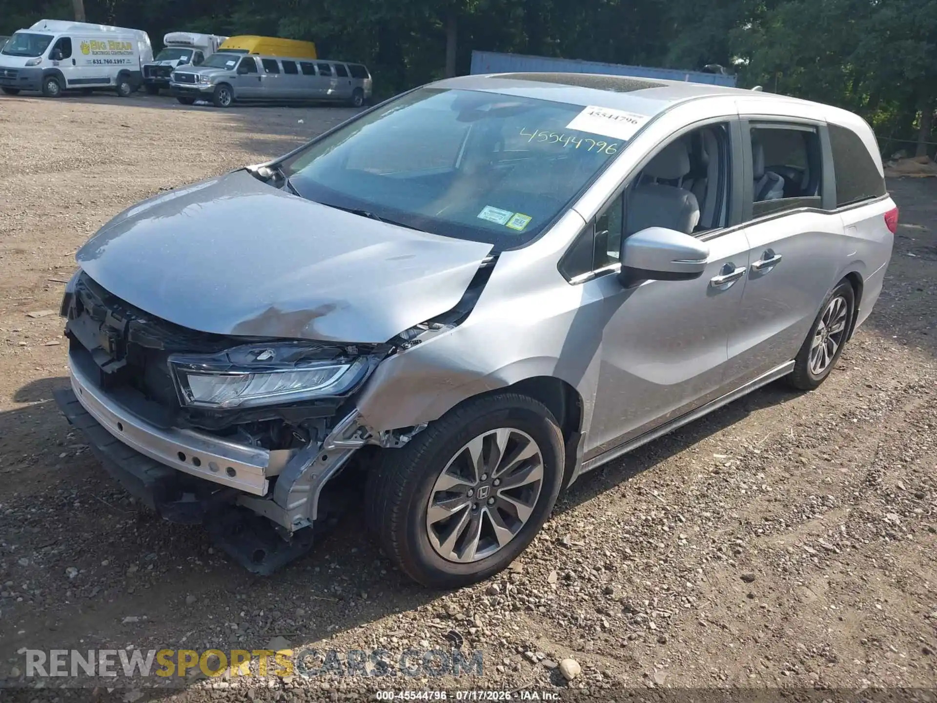 2 Фотография поврежденного автомобиля 5FNRL6H79NB029766 HONDA ODYSSEY 2022