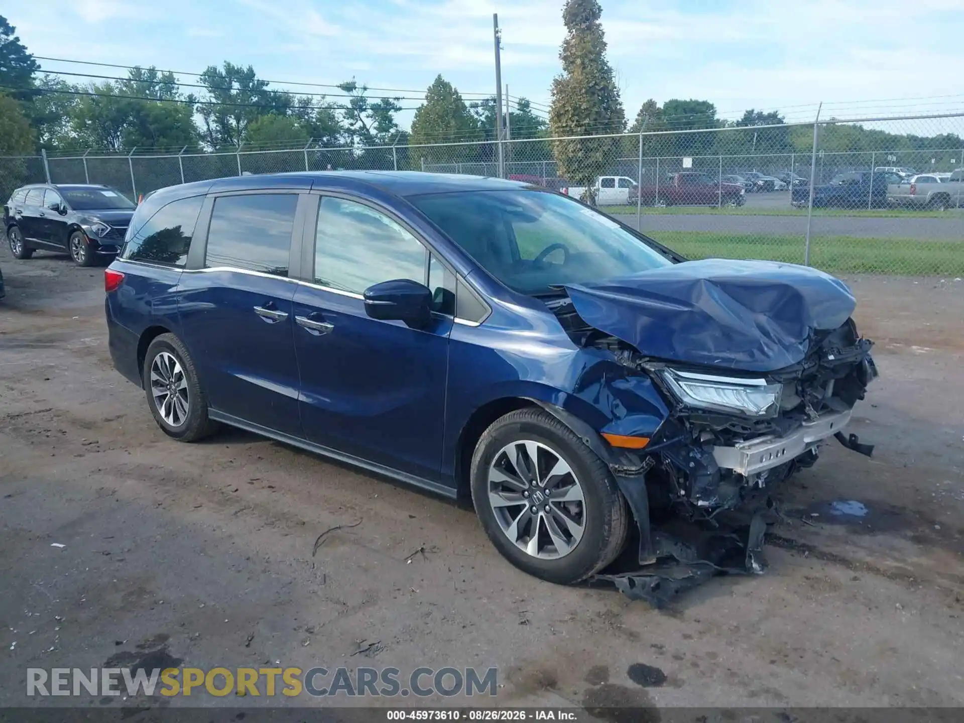 1 fotografías del automóvil dañado 5FNRL6H79NB034286 HONDA ODYSSEY 2022