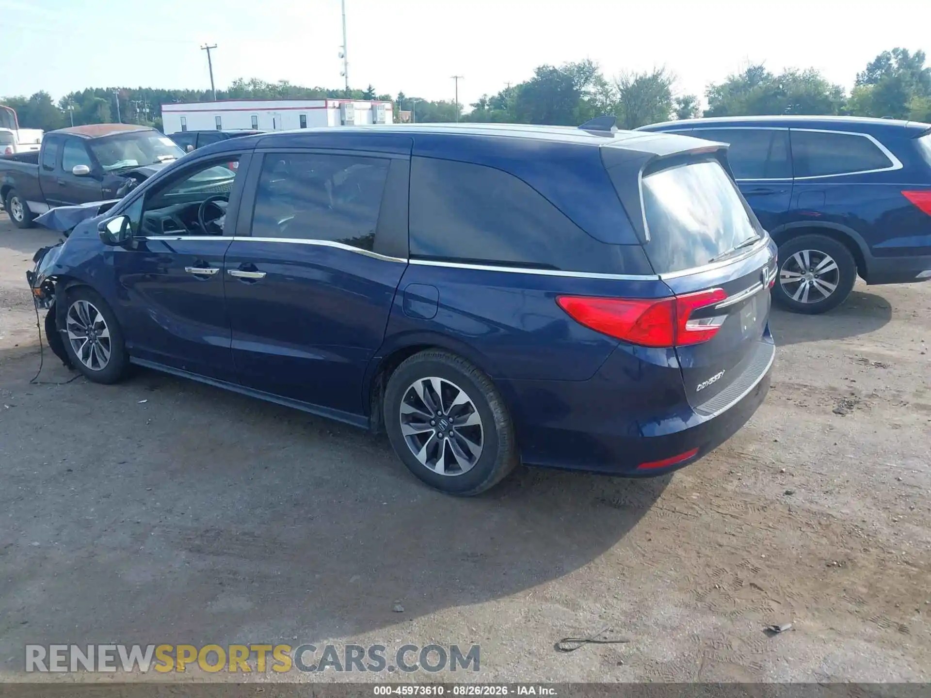 3 fotografías del automóvil dañado 5FNRL6H79NB034286 HONDA ODYSSEY 2022