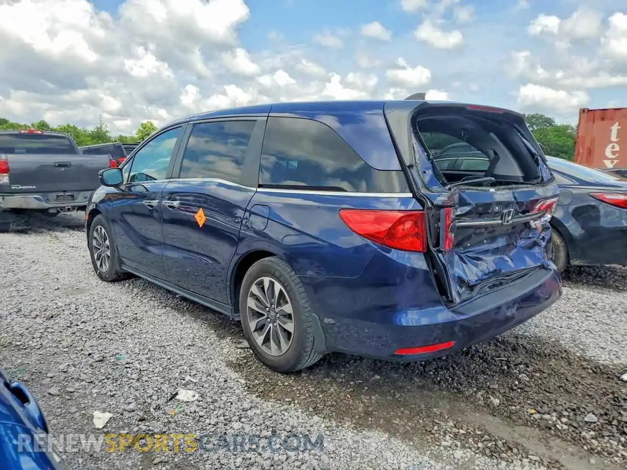 2 Фотография поврежденного автомобиля 5FNRL6H7XNB006450 HONDA ODYSSEY 2022