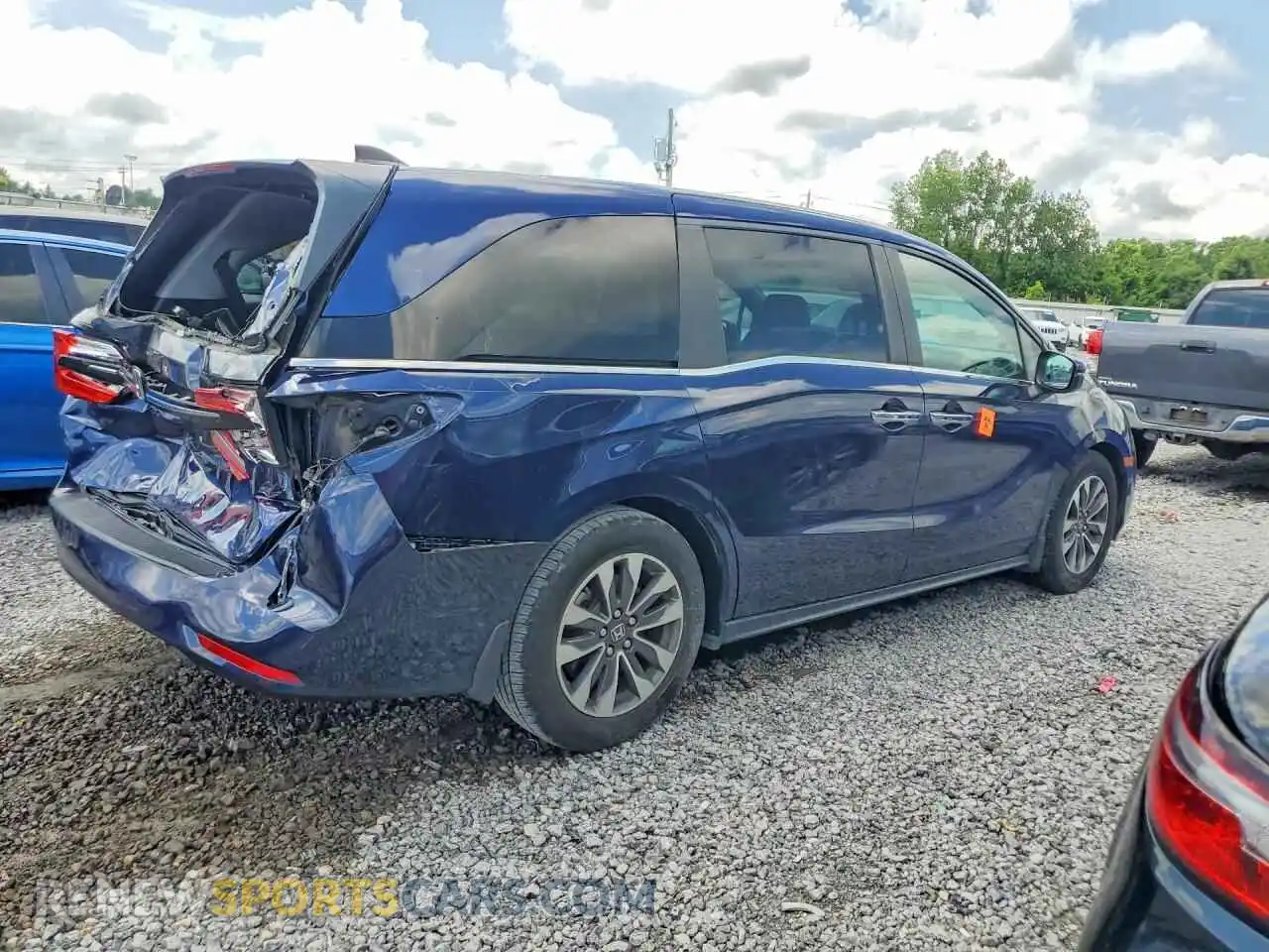 3 Фотография поврежденного автомобиля 5FNRL6H7XNB006450 HONDA ODYSSEY 2022
