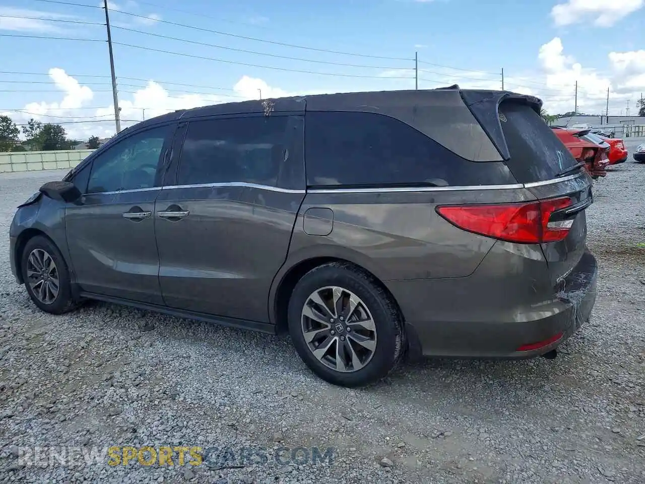 2 Фотография поврежденного автомобиля 5FNRL6H7XNB013236 HONDA ODYSSEY 2022