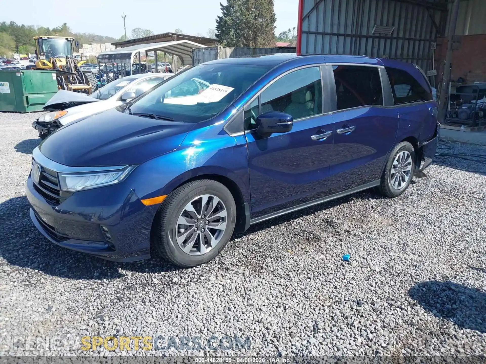 2 fotografías del automóvil dañado 5FNRL6H7XNB013799 HONDA ODYSSEY 2022