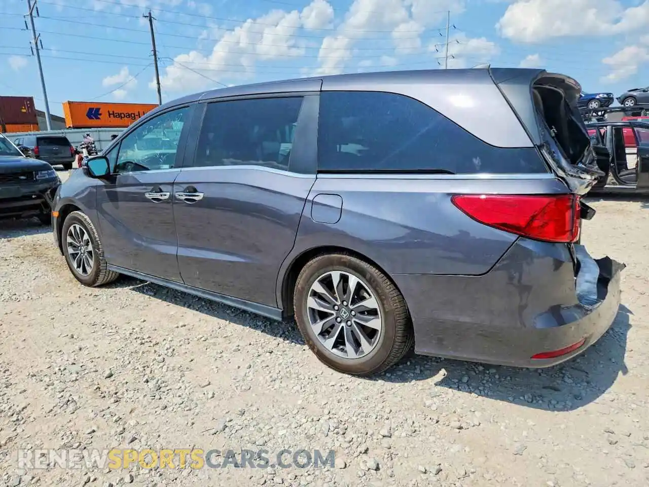 2 Фотография поврежденного автомобиля 5FNRL6H7XNB037875 HONDA ODYSSEY 2022