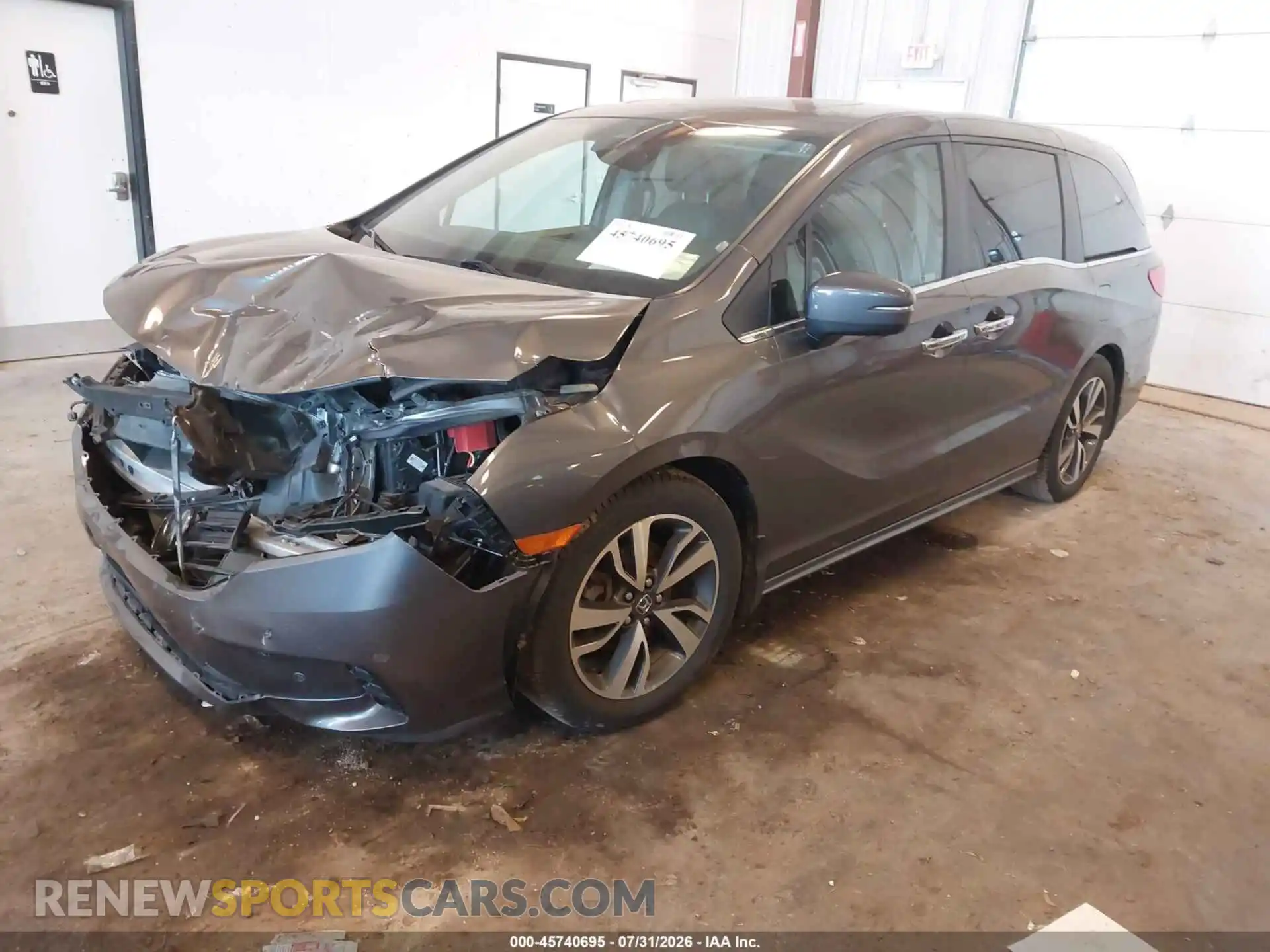 2 Фотография поврежденного автомобиля 5FNRL6H80NB002285 HONDA ODYSSEY 2022