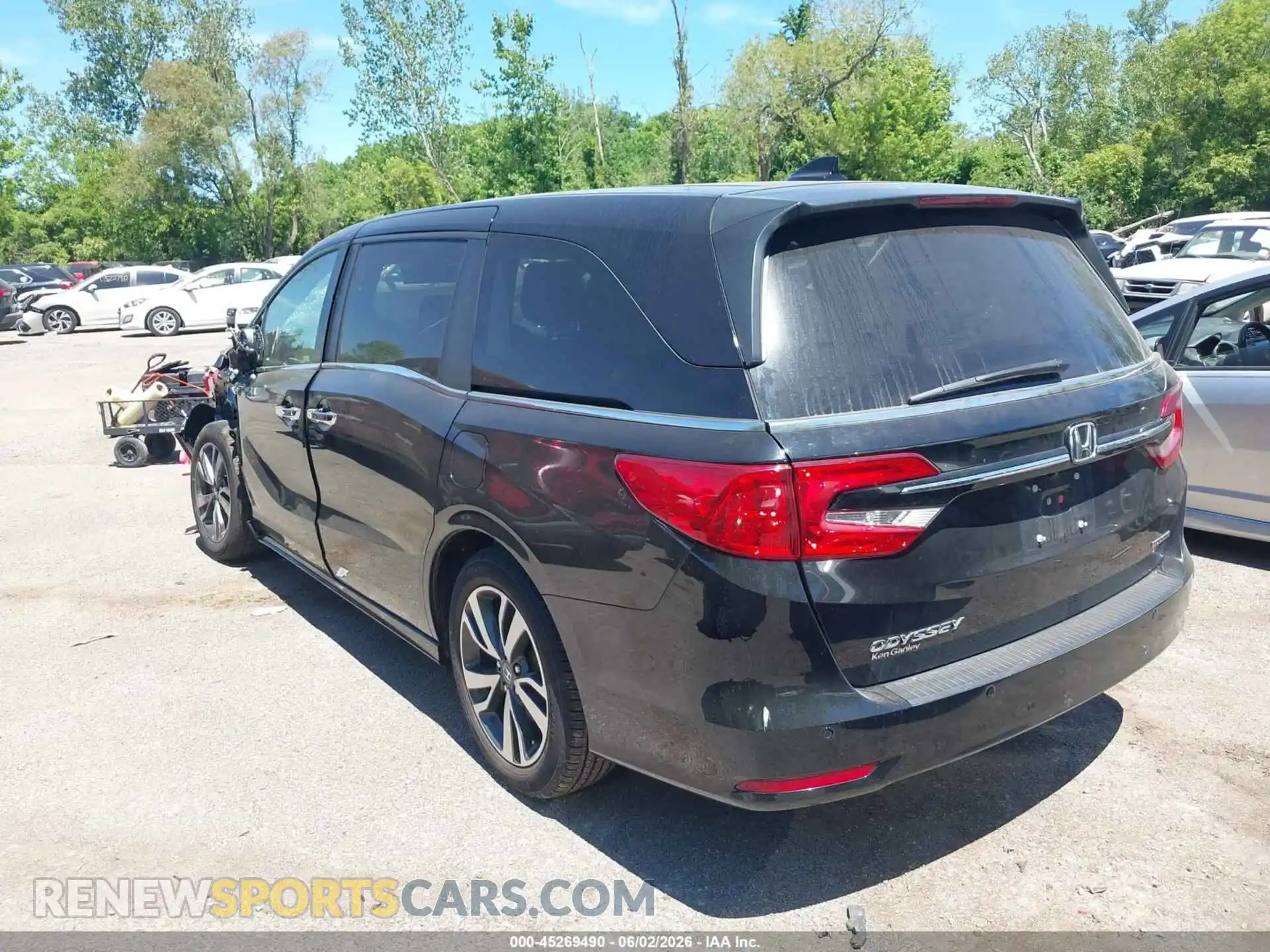 3 Фотография поврежденного автомобиля 5FNRL6H80NB024755 HONDA ODYSSEY 2022