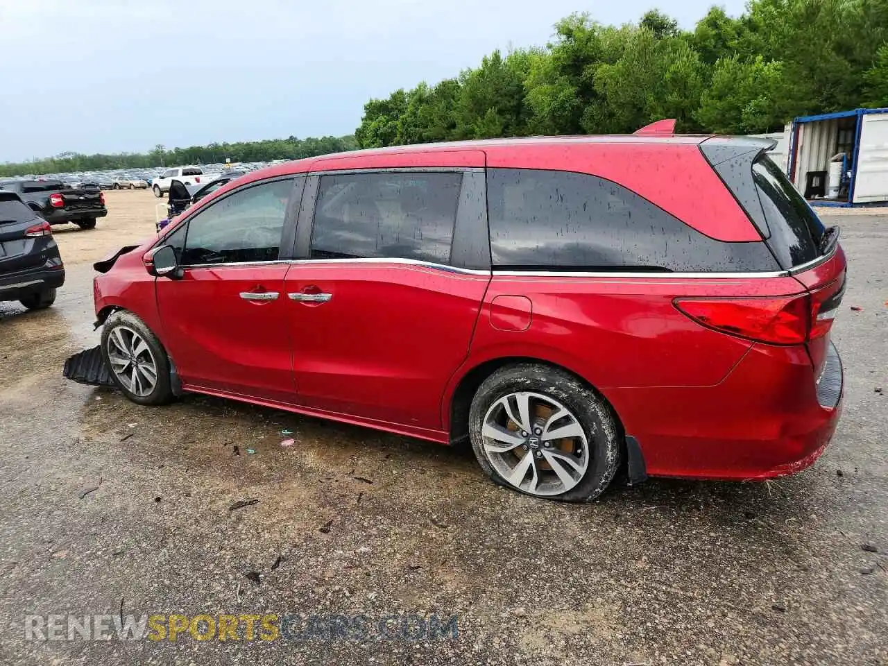 2 Фотография поврежденного автомобиля 5FNRL6H80NB053768 HONDA ODYSSEY 2022